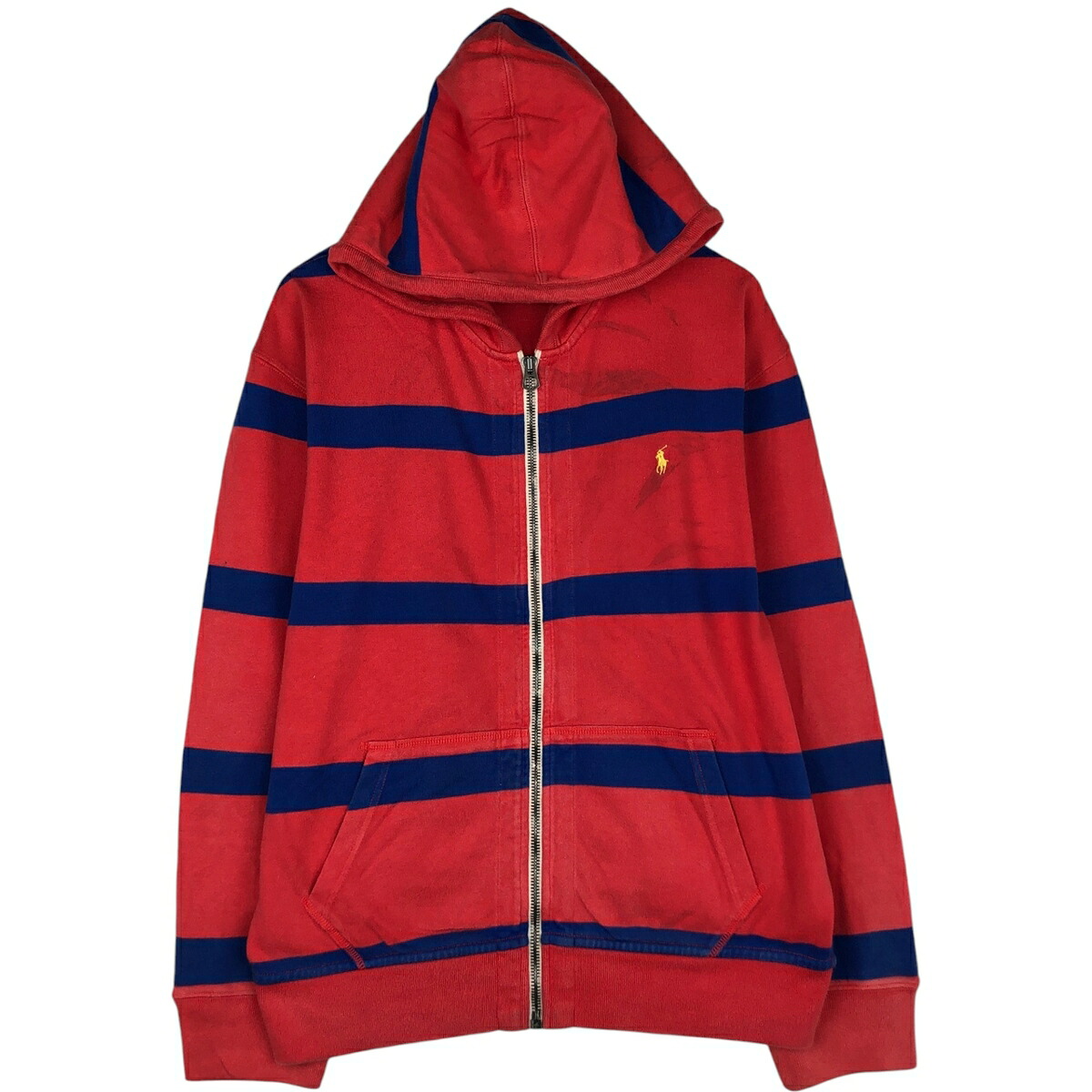古着 ラルフローレン Ralph Lauren POLO by Ralph Lauren ボーダー柄 スウェットフルジップパーカー メンズL相当 /eaa631085 【中古】 【260406】