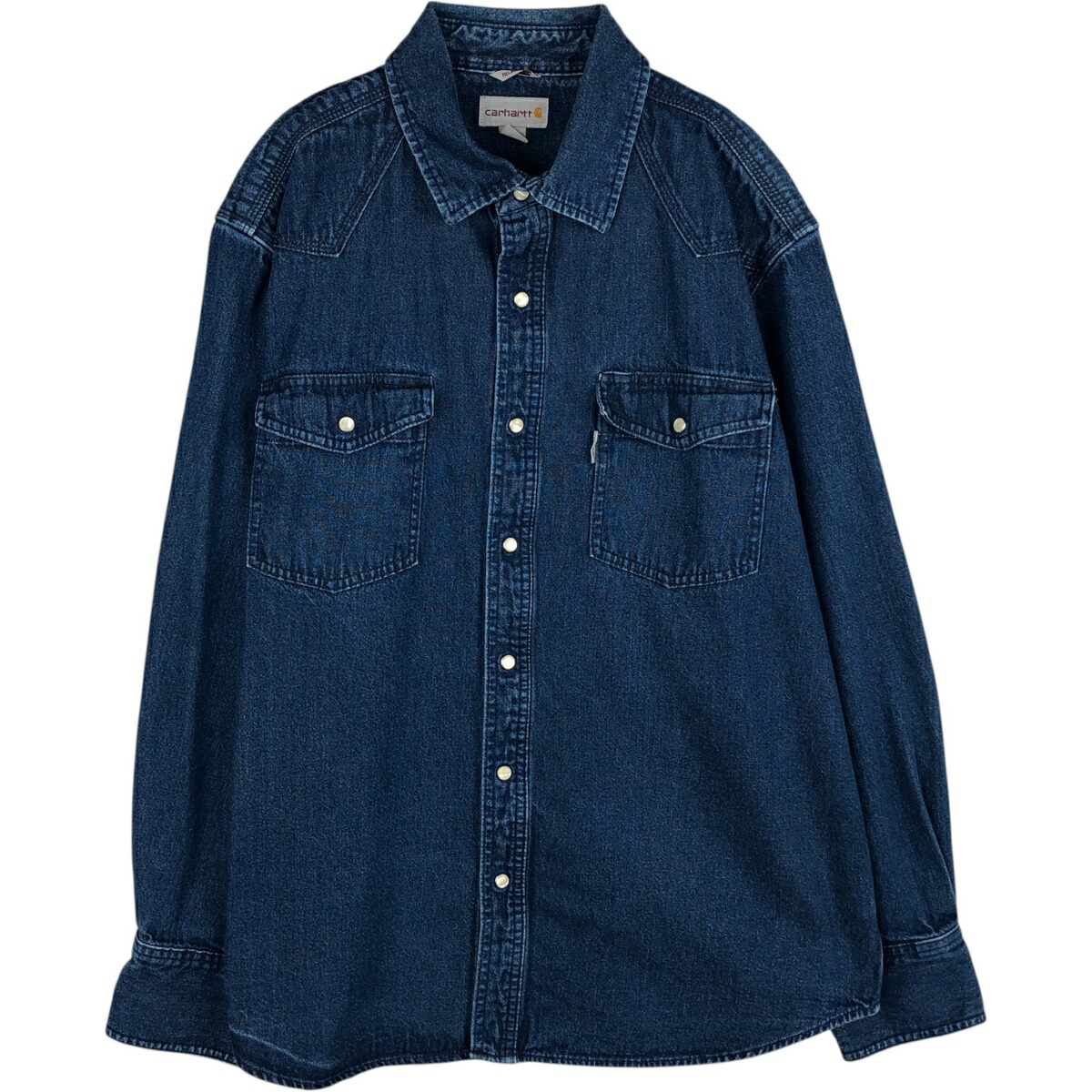 古着 カーハート Carhartt RELAXED FIT 長袖 デニム ウエスタンシャツ メンズXL相当 /eaa631221 【中古】 【260411】