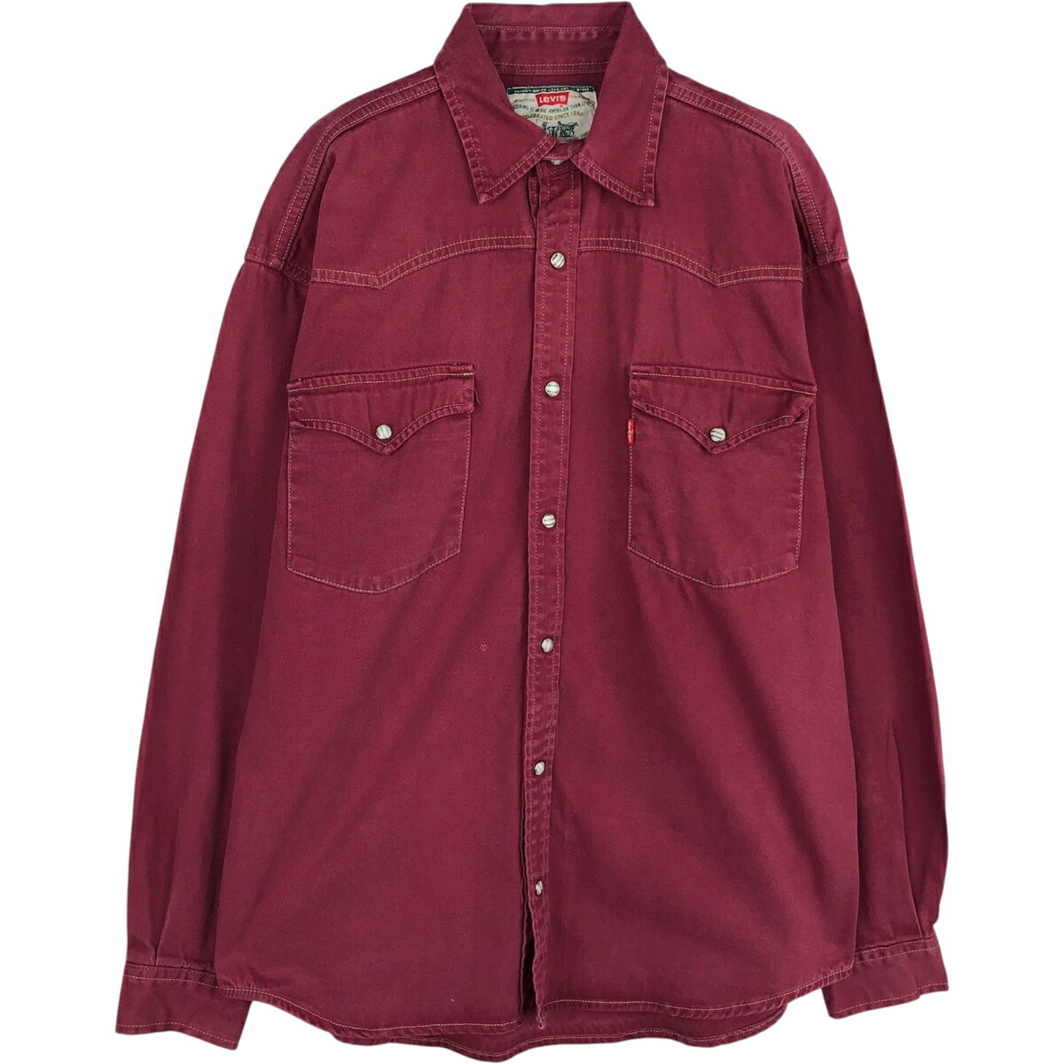古着 90'S リーバイス Levi's 長袖 デニム ウエスタンシャツ メンズM相当 ヴィンテージ /eaa631224 【中古】 【260411】
