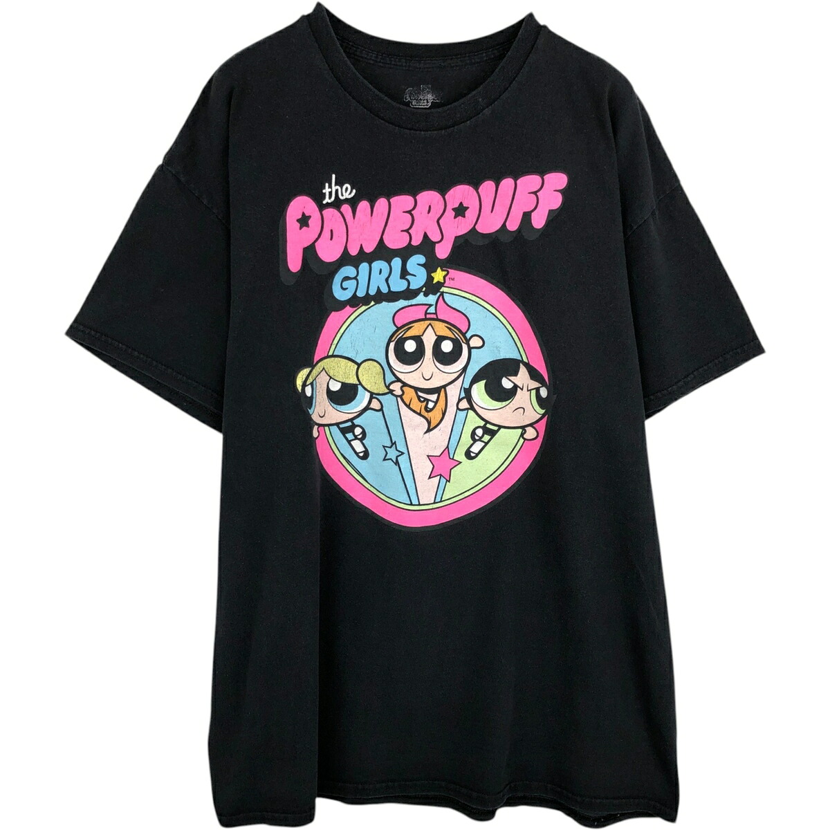 古着 THE POWERPUFF GIRLS パワーパフガールズ キャラクタープリントTシャツ メンズXL相当 /eaa631457 【中古】 【260406】