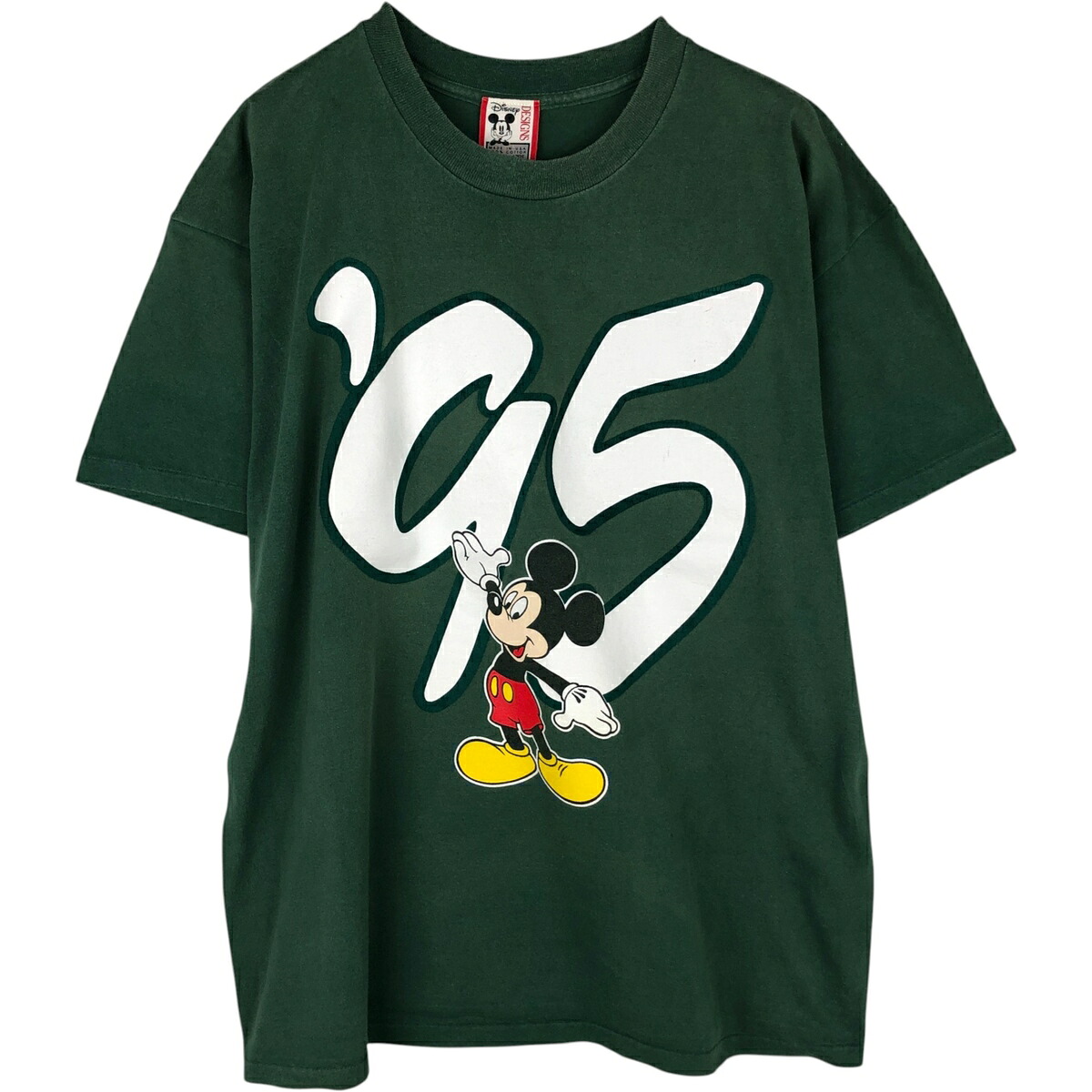 古着 90'S Disney DESIGNS MICKEY MOUSE ミッキーマウス キャラクタープリントTシャツ USA製 メンズXL相当 ヴィンテージ /eaa631499 【中古】 【260411】｜古着屋JAM