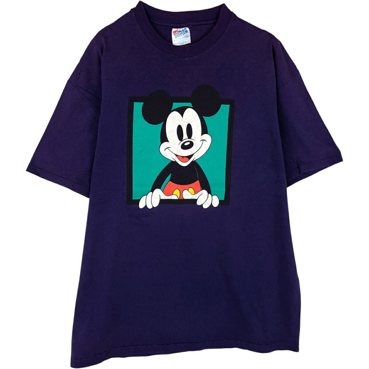 古着 90'S ヘインズ Hanes MICKEY MOUSE ミッキーマウス BEEFY-T キャラクタープリントTシャツ USA製 メンズXL相当 ヴィンテージ /eaa631502 【中古】 【260411】