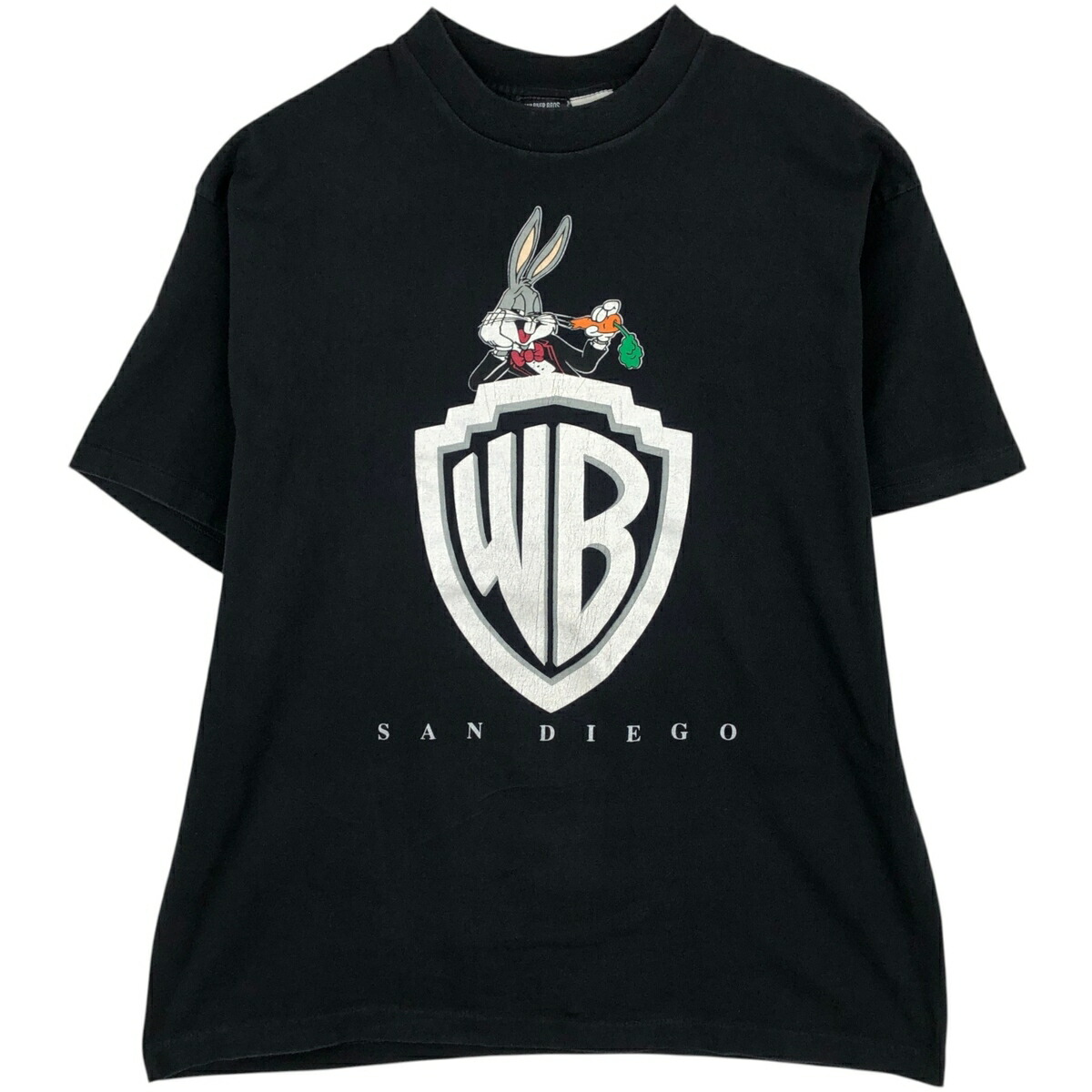 古着 90'S WARNER BROS. STUDIO STORE LOONEY TUNES ルーニーテューンズ バッグスバニー キャラクタープリントTシャツ USA製 メンズXL相当 ヴィンテージ /eaa631531 【中古】 【260406】