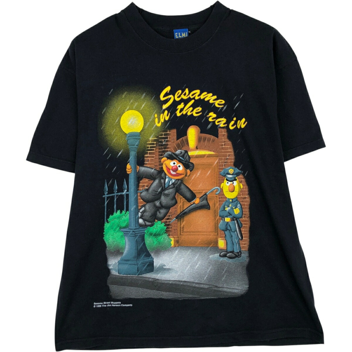 古着 90'S ELMI SESAME STREET セサミストリート アーニー バート パロディ キャラクタープリントTシャツ メンズL相当 ヴィンテージ /eaa631533 【中古】 【260406】 【GR-UN】