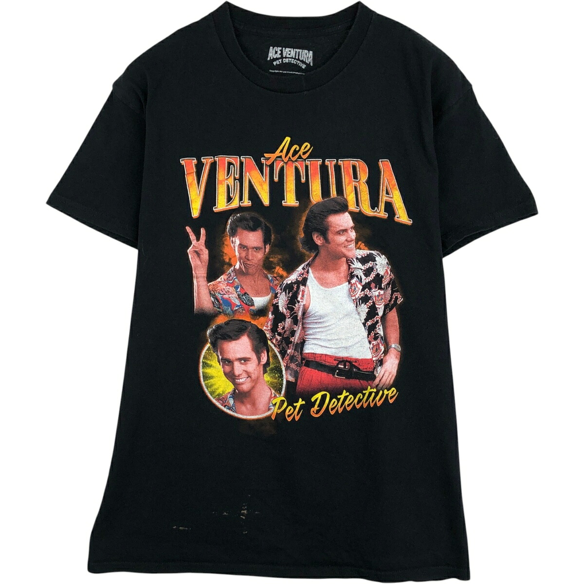 古着 ACE VENTURA エースベンチュラ 映画 ムービーTシャツ メンズL相当 /eaa631609 【中古】 【260405】 ブラック系 春夏秋