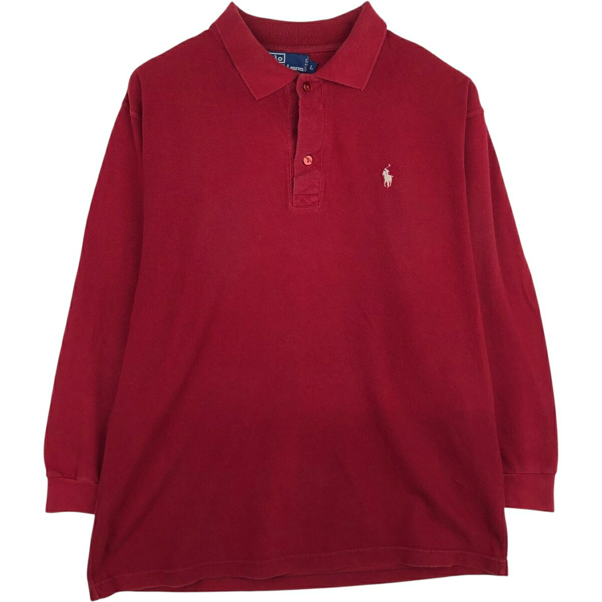 古着 ラルフローレン Ralph Lauren POLO by Ralph Lauren 長袖 ポロシャツ USA製 メンズL相当 /eaa631914 【中古】 【260416】