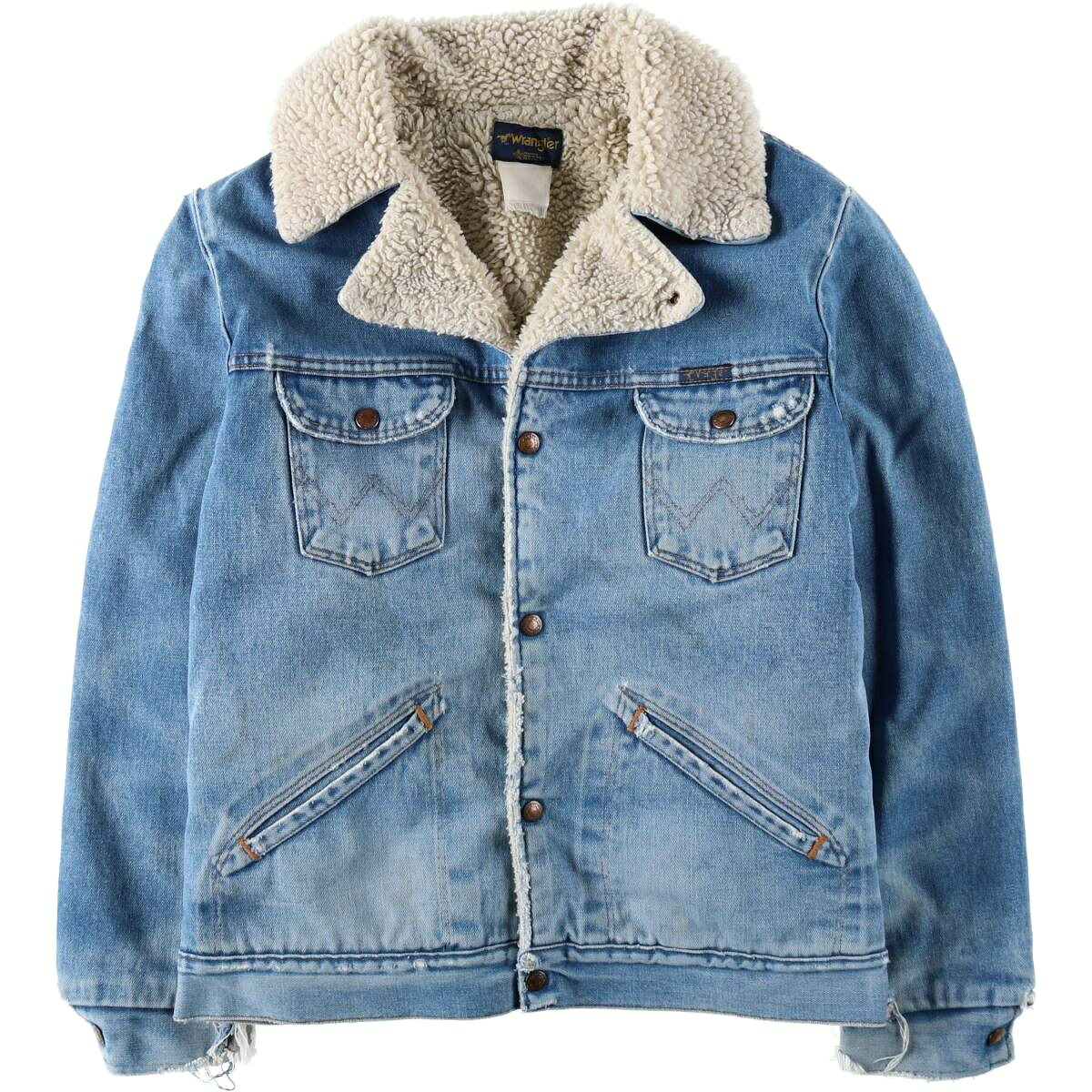 古着 80~90'S ラングラー Wrangler デニムボアジャケット USA製 メンズL相当 ヴィンテージ /eaa632453 【中古】 【260412】｜古着屋JAM 12,593円