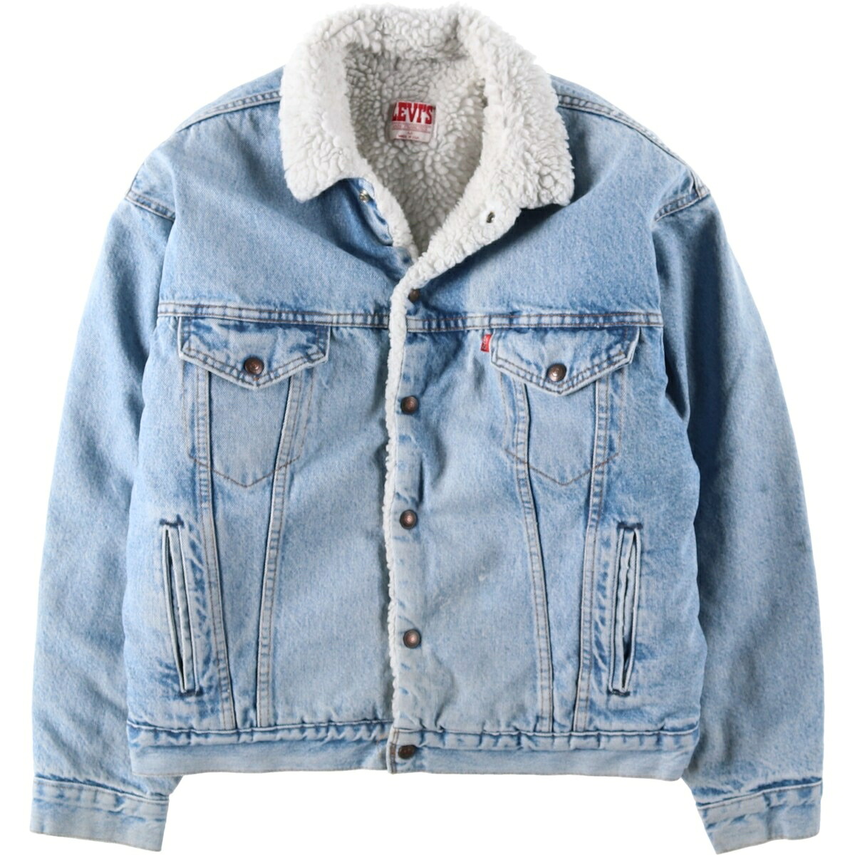 古着 80~90'S リーバイス Levi's 70609-0214 中綿入り デニムボアジャケット USA製 メンズM相当 ヴィンテージ /eaa632487 【中古】 【260412】｜古着屋JAM 13,118円