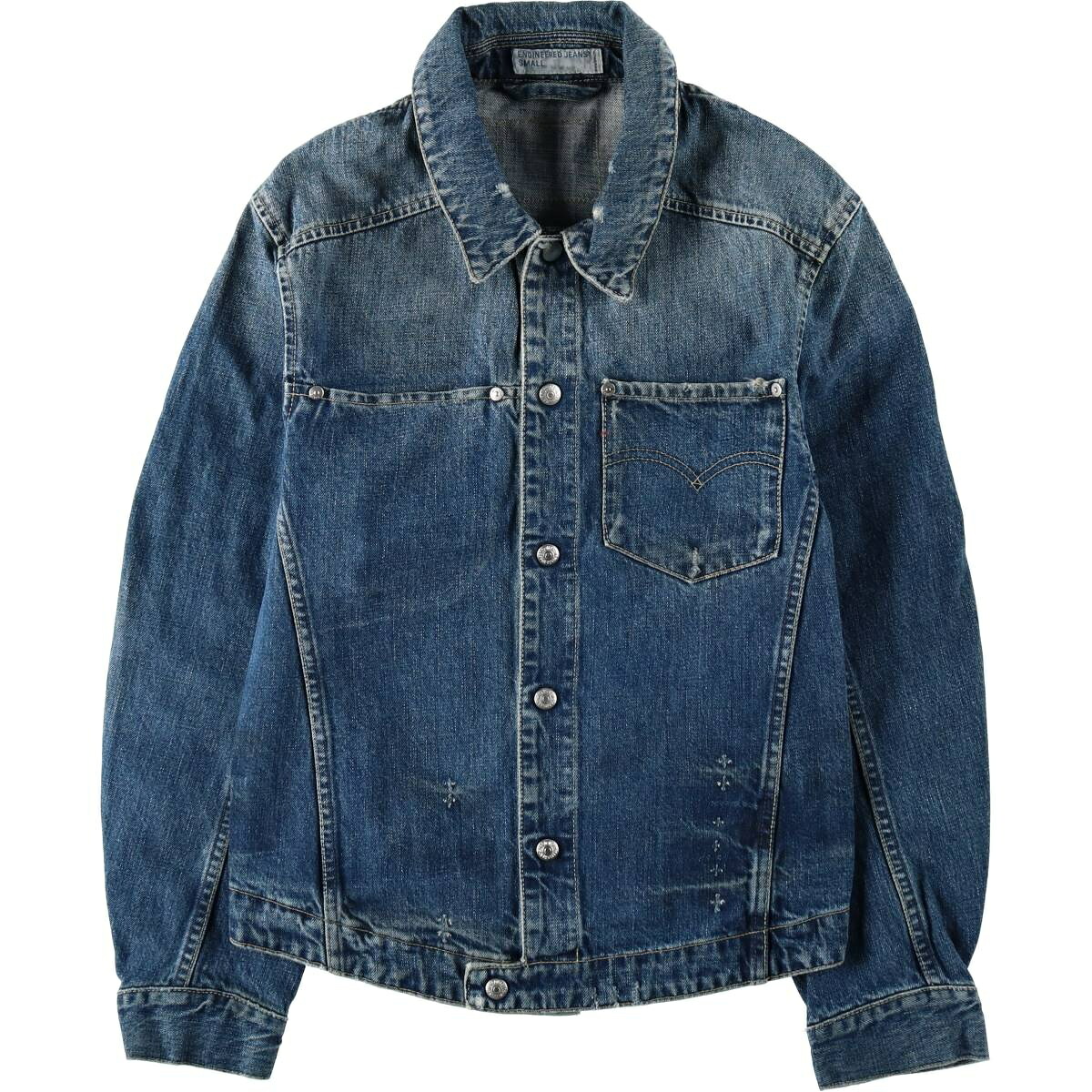 古着 00'S リーバイス Levi's ENGINEERED エンジニアード ユーロモデル 70100-1655 デニムジャケット メンズS相当 /eaa632520 【中古】 【260412】 【GR-NV】 10,256円