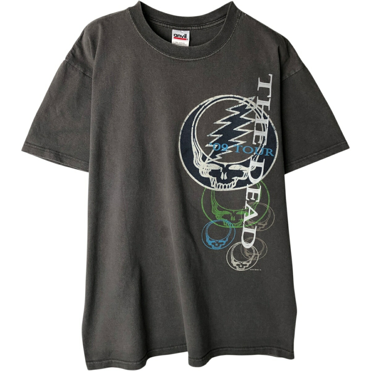 古着 アンビル Anvil GRATEFUL DEAD グレイトフルデッド ドクロ柄 スカル柄 バンドTシャツ バンT メンズL相当 /eaa632725 【中古】 【260411】