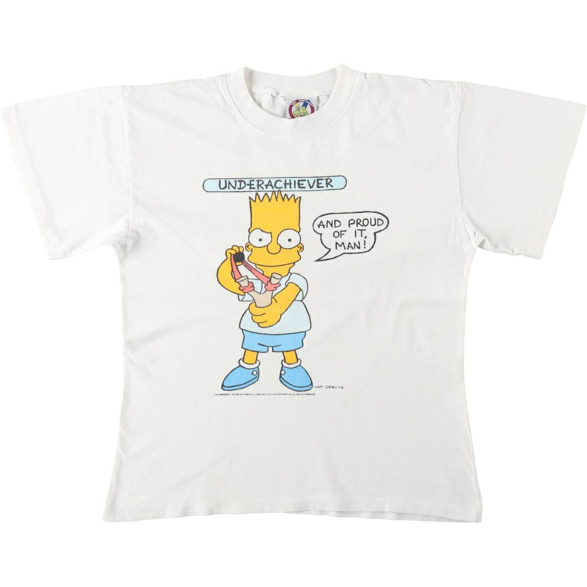 古着 90'S THE SIMPSONS シンプソンズ BART バート キャラクタープリントTシャツ メンズL相当 ヴィンテージ /eaa633446 【中古】 【260412】|古着屋JAM