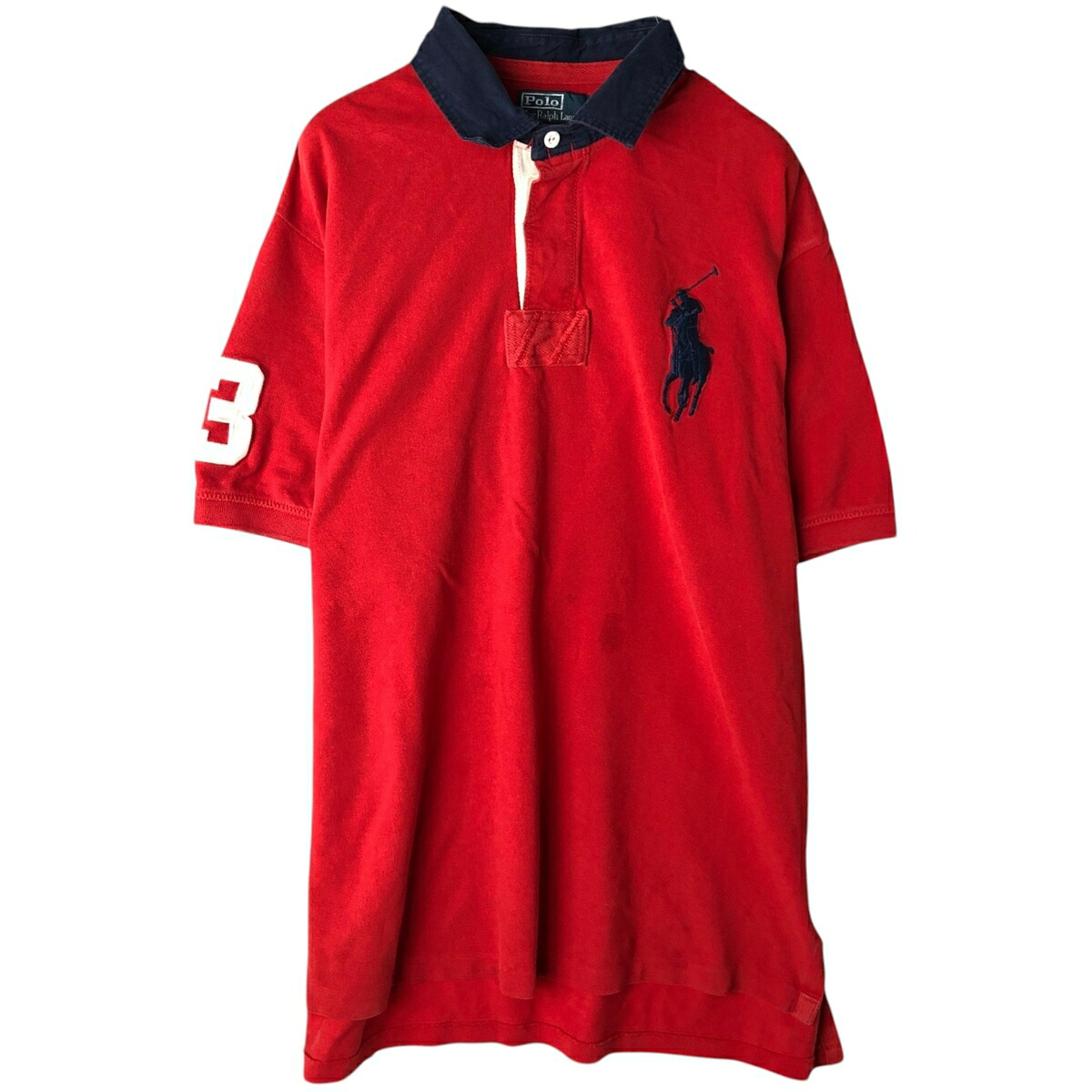 古着 ラルフローレン Ralph Lauren POLO by Ralph Lauren ビッグポニー 半袖 ラガーシャツ メンズXL相当 /eaa633487 【中古】 【260412】｜古着屋JAM