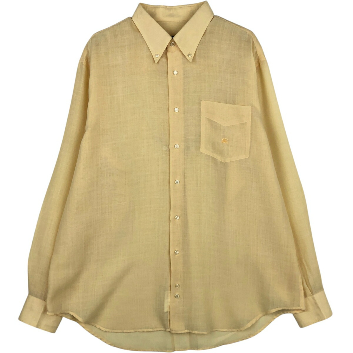 古着 バーバリー Burberry's BURBERRY LONDON 長袖 ポリ×リネン ボタンダウンシャツ メンズXL相当 /eaa633564 【中古】 【260412】