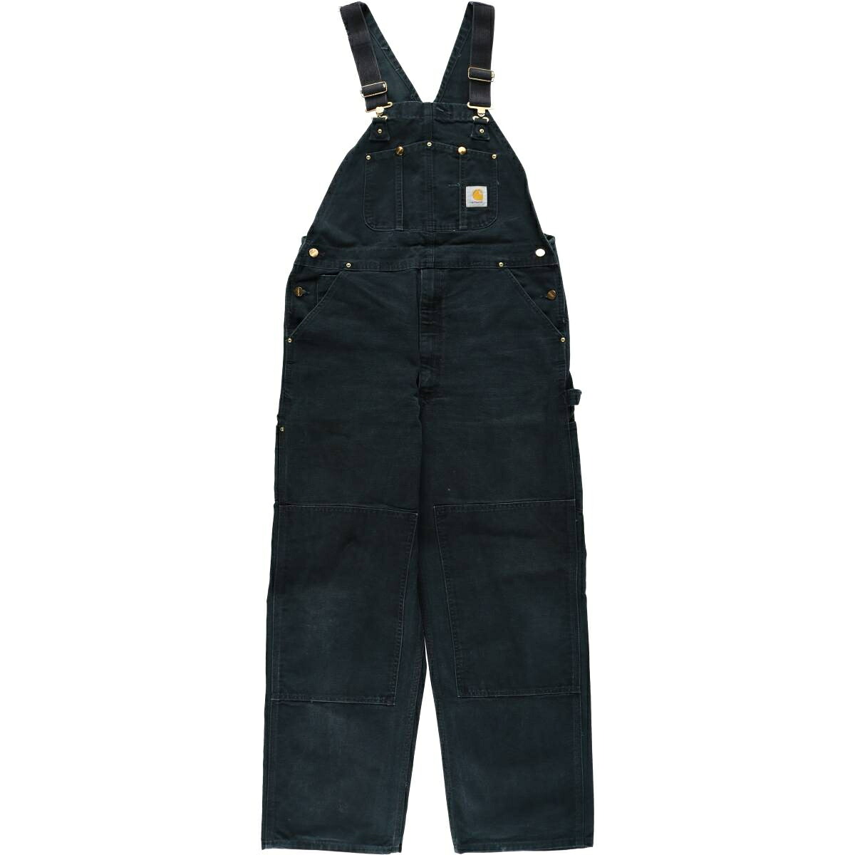古着 カーハート Carhartt ダブルニー ダック オーバーオール USA製 メンズw38相当 /eaa633598 【中古】 【260417】