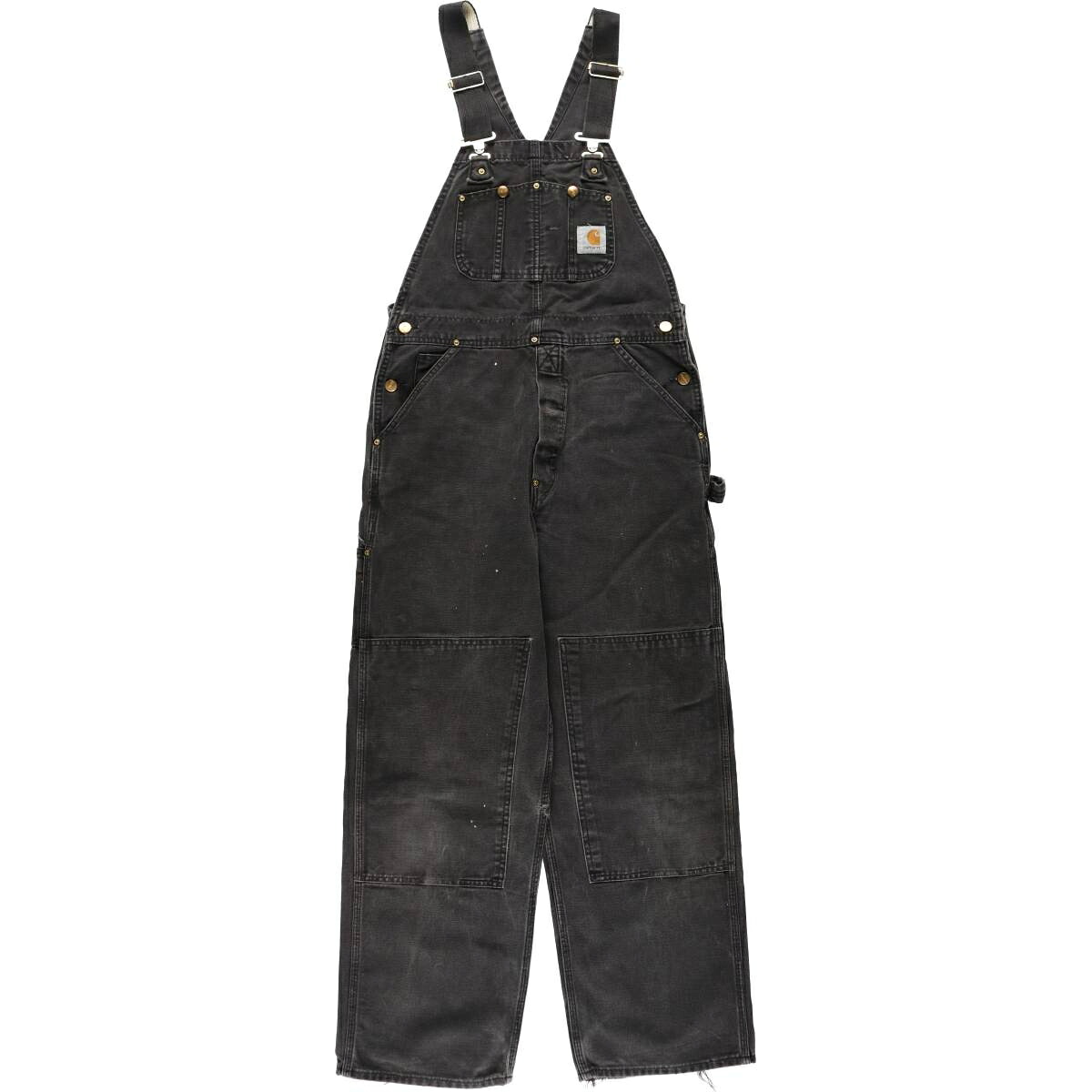 古着 カーハート Carhartt ダブルニー ダック オーバーオール メンズw34相当 /eaa633603 【中古】 【260417】