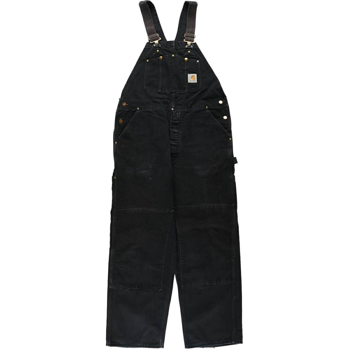 古着 カーハート Carhartt ダブルニー ダック オーバーオール メンズw39相当 /eaa633605 【中古】 【260417】