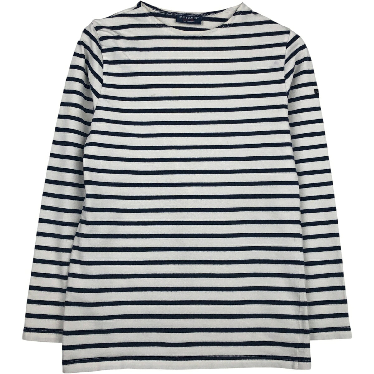 古着 セントジェームス SAINT JAMES ボーダー柄 ロングTシャツ ロンT フランス製 メンズM相当 /eaa633633 【中古】 【260413】