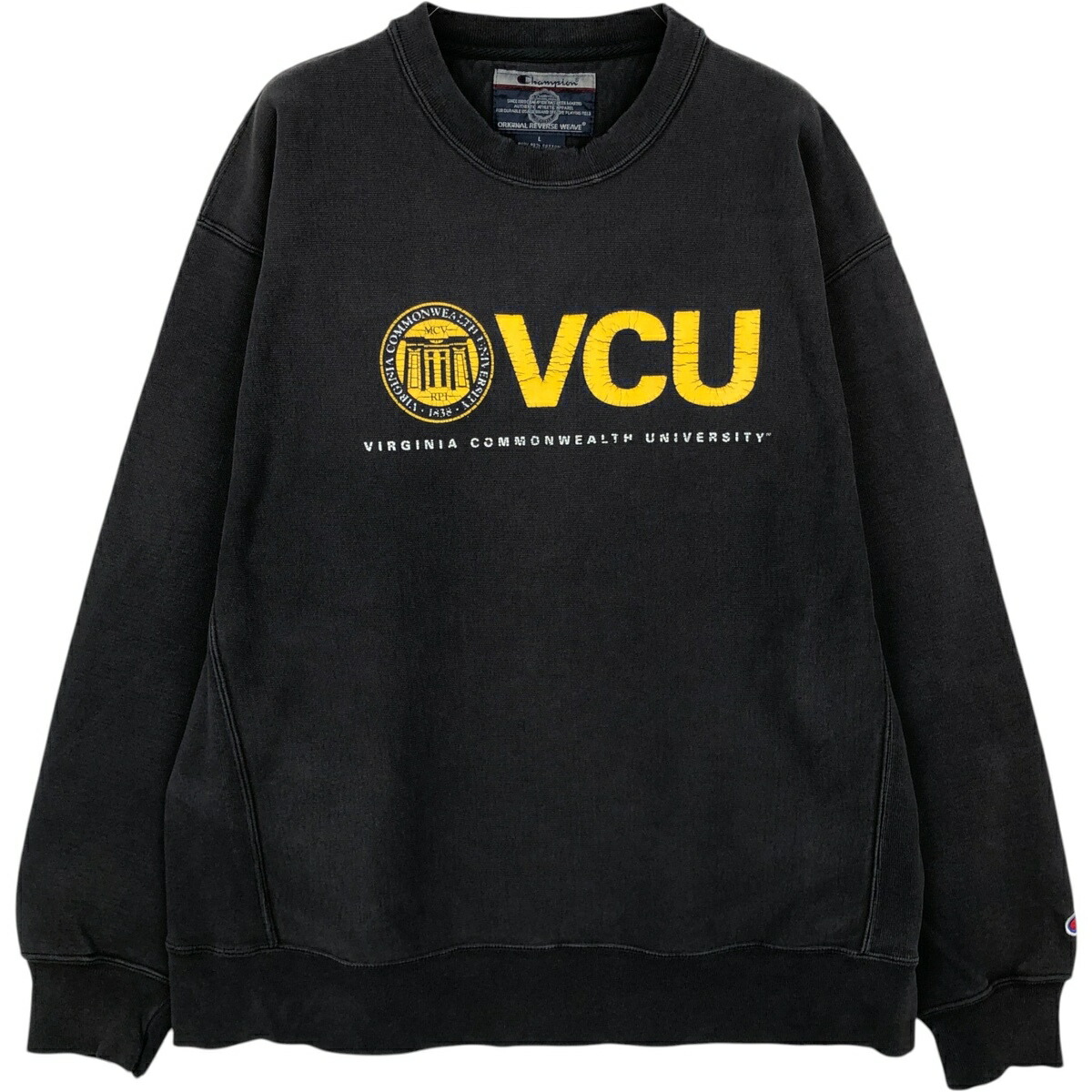 古着 00'S チャンピオン Champion ORIGINAL REVERSE WEAVE オリジナルリバースウィーブ カレッジスウェットシャツ トレーナー メンズL相当 /eaa633757 【中古】 【260413】 ネイビー系 春夏秋冬