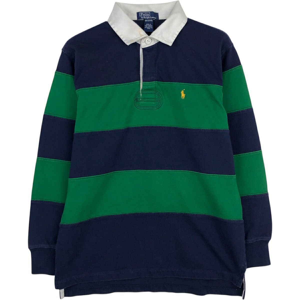 古着 ラルフローレン Ralph Lauren POLO by Ralph Lauren ボーダー柄 長袖 ラガーシャツ レディースS相当 /eaa633965 【中古】 【260413】 【ADEL/アデル】