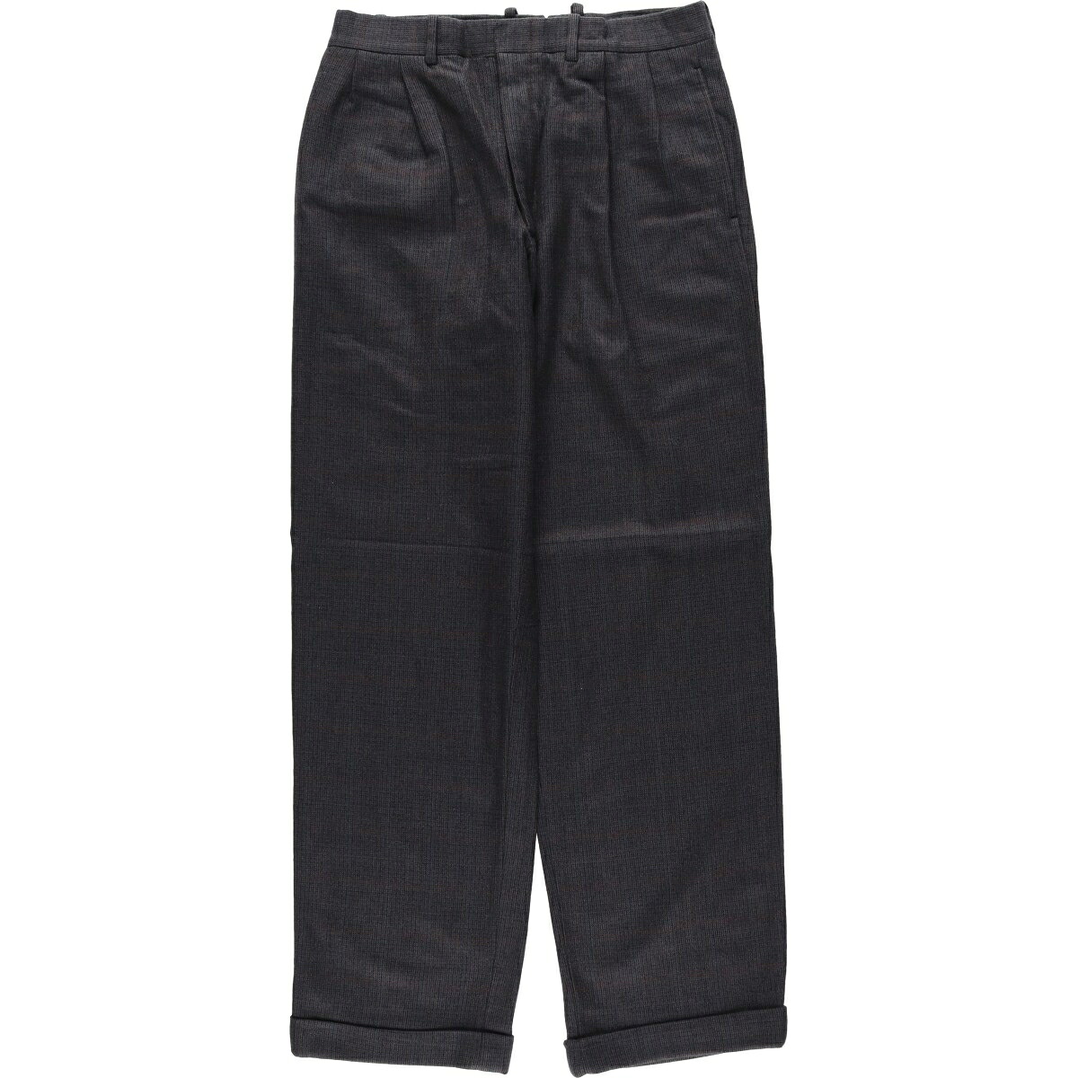 古着 TOM JAMES チェック柄 ツータック スラックスパンツ USA製 メンズw30相当 ヴィンテージ /eaa634104 【中古】 【260423】|古着屋JAM