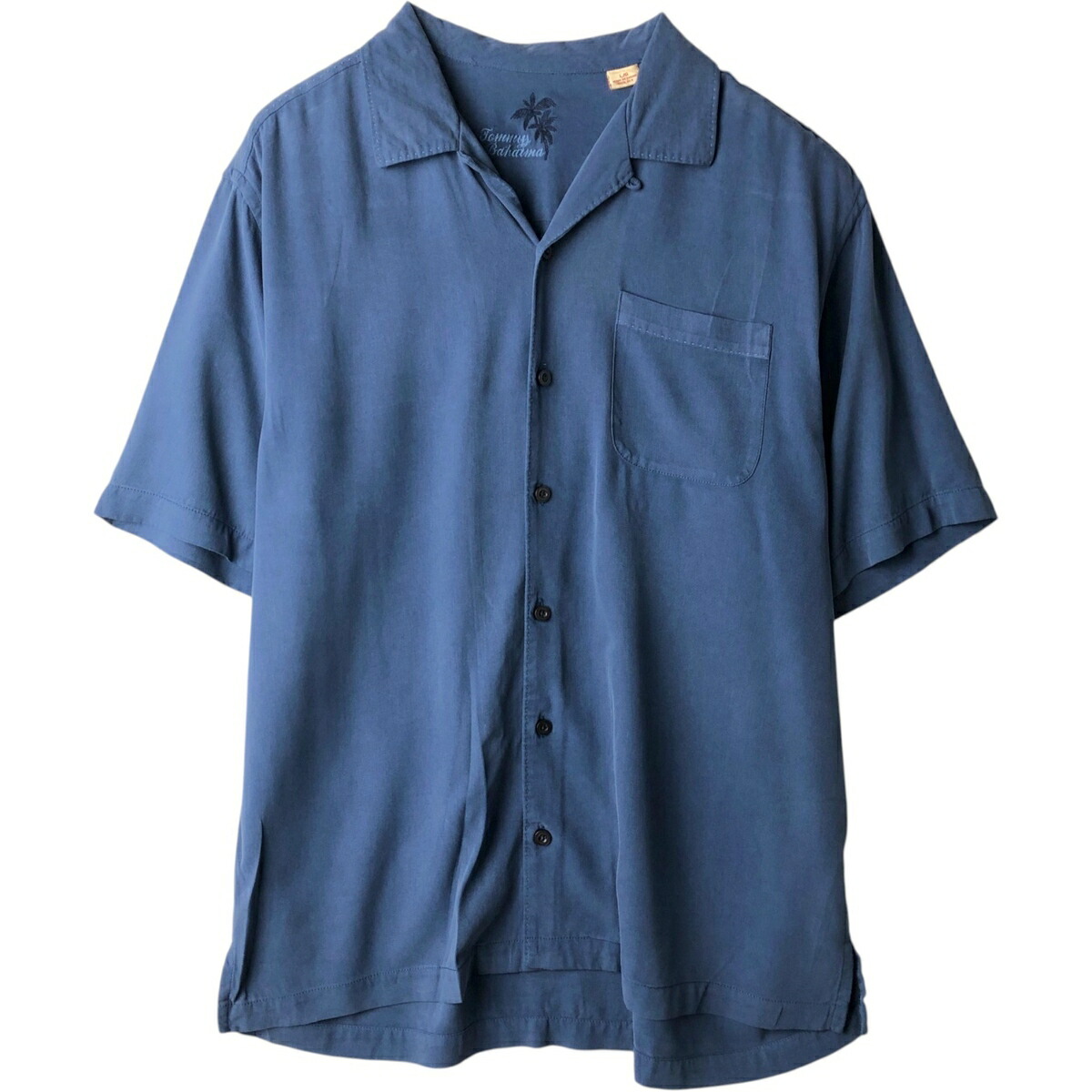 古着 トミーバハマ Tommy Bahama 半袖 オープンカラー シルクシャツ ボックスシャツ メンズL相当 /eaa634111 【中古】 【260419】