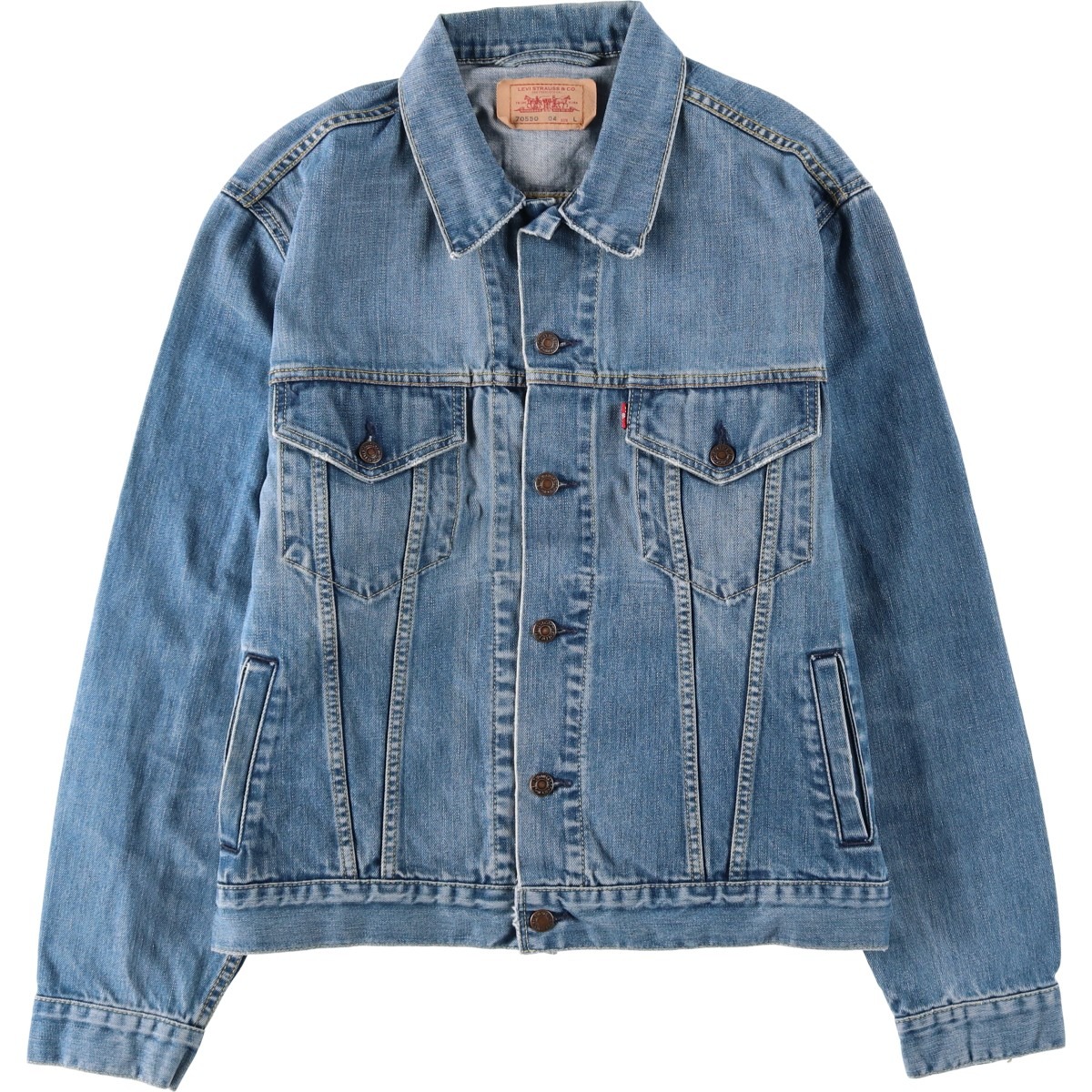 古着 00'S リーバイス Levi's 70550-0439 ユーロモデル デニムジャケット Gジャン メンズL相当 /eaa634688 【中古】 【260425】|古着屋JAM