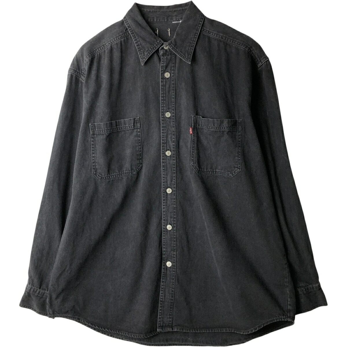 古着 リーバイス Levi's 長袖 ブラックデニムシャツ メンズXXL相当 /eaa634883 【中古】 【260419】 【GR-HP】