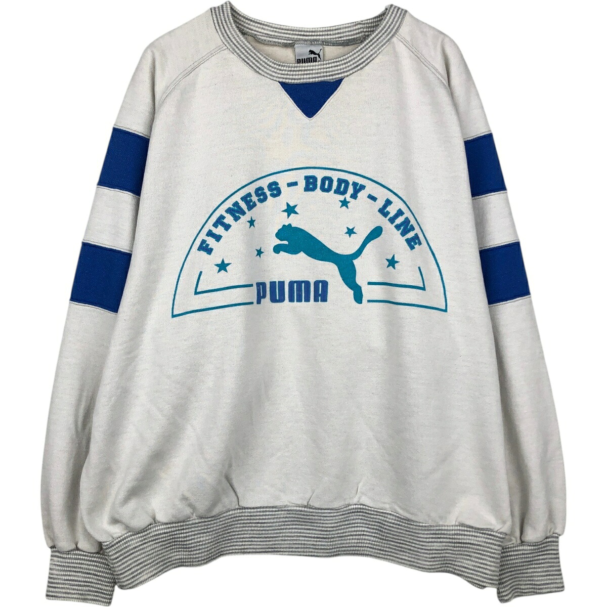 古着 80'S プーマ PUMA ロゴスウェットシャツ トレーナー メンズXXL相当 ヴィンテージ /eaa635015 【中古】 【260418】