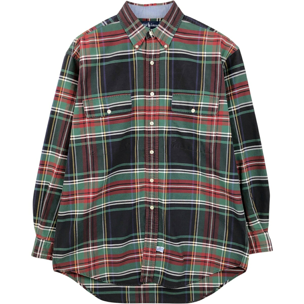 古着 ラルフローレン Ralph Lauren 長袖 ボタンダウン チェックシャツ メンズM相当 /eaa635095 【中古】 【260503】｜古着屋JAM