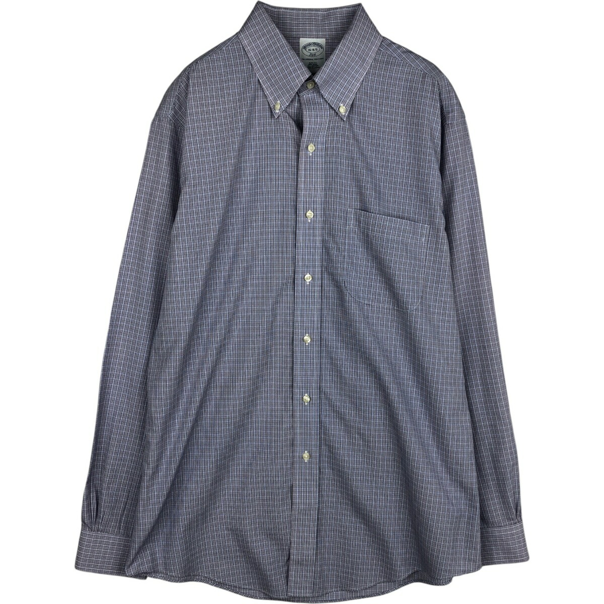 古着 ブルックスブラザーズ Brooks Brothers 346 長袖 ボタンダウンチェックシャツ メンズL相当 /eaa635627 【中古】 【260415】