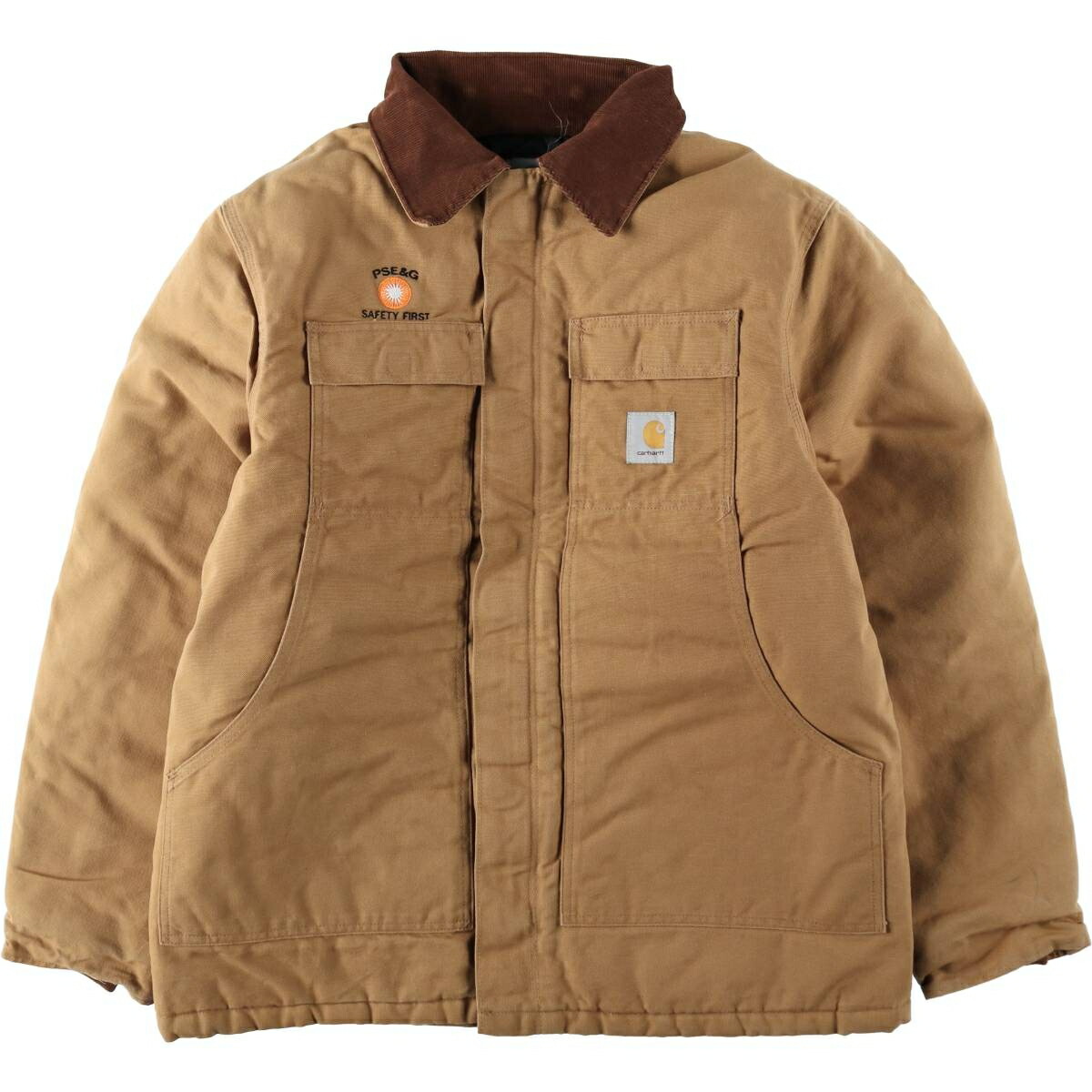 古着 90'S カーハート Carhartt トラディショナルコート 中綿入り ダックワークジャケット USA製 メンズL相当 ヴィンテージ /eaa636525 【中古】 【260426】|古着屋JAM