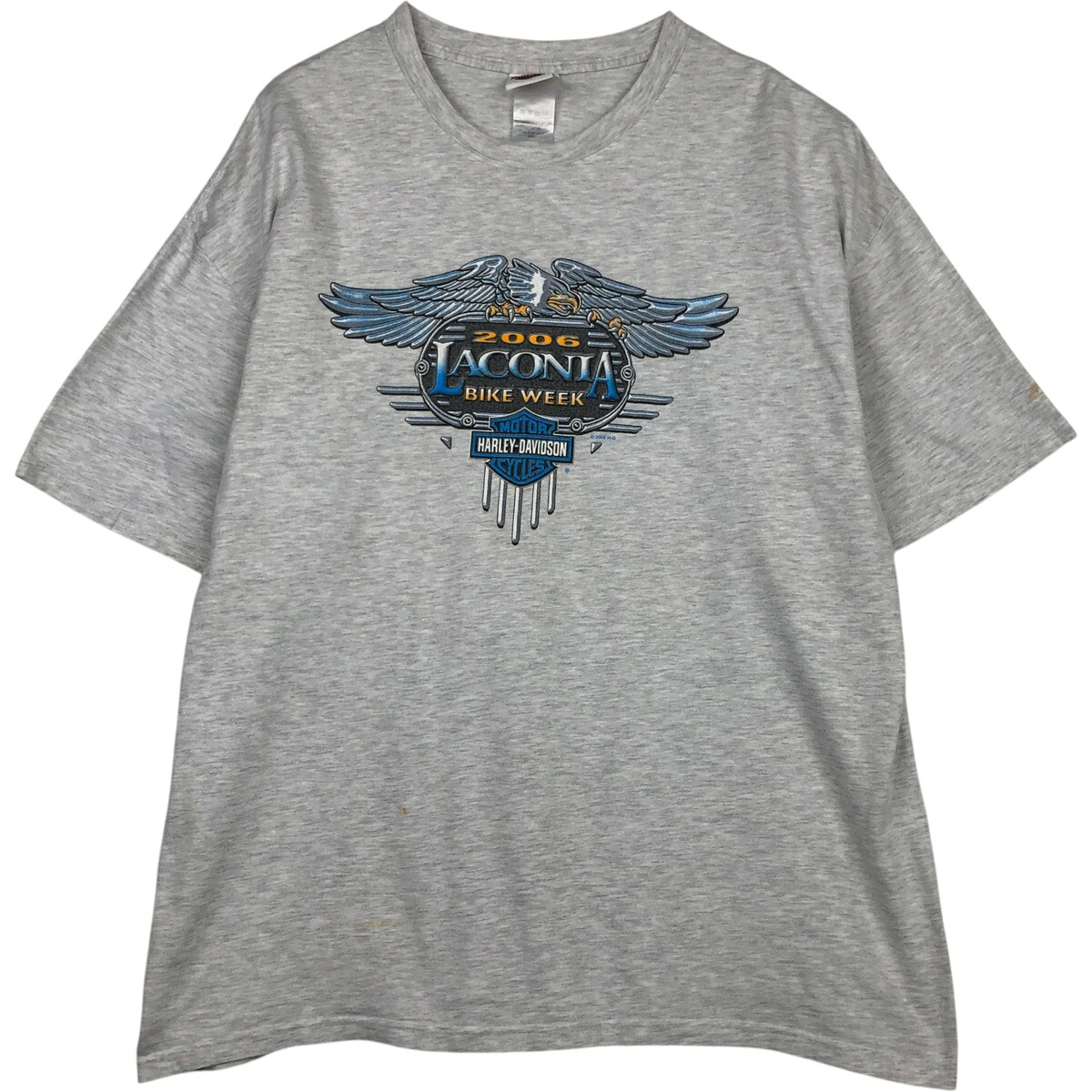 古着 00'S ハーレーダビッドソン Harley-Davidson 鷲柄 イーグル柄 モーターサイクル バイクTシャツ USA製 メンズXXL相当 /eaa636938 【中古】 【260425】｜古着屋JAM