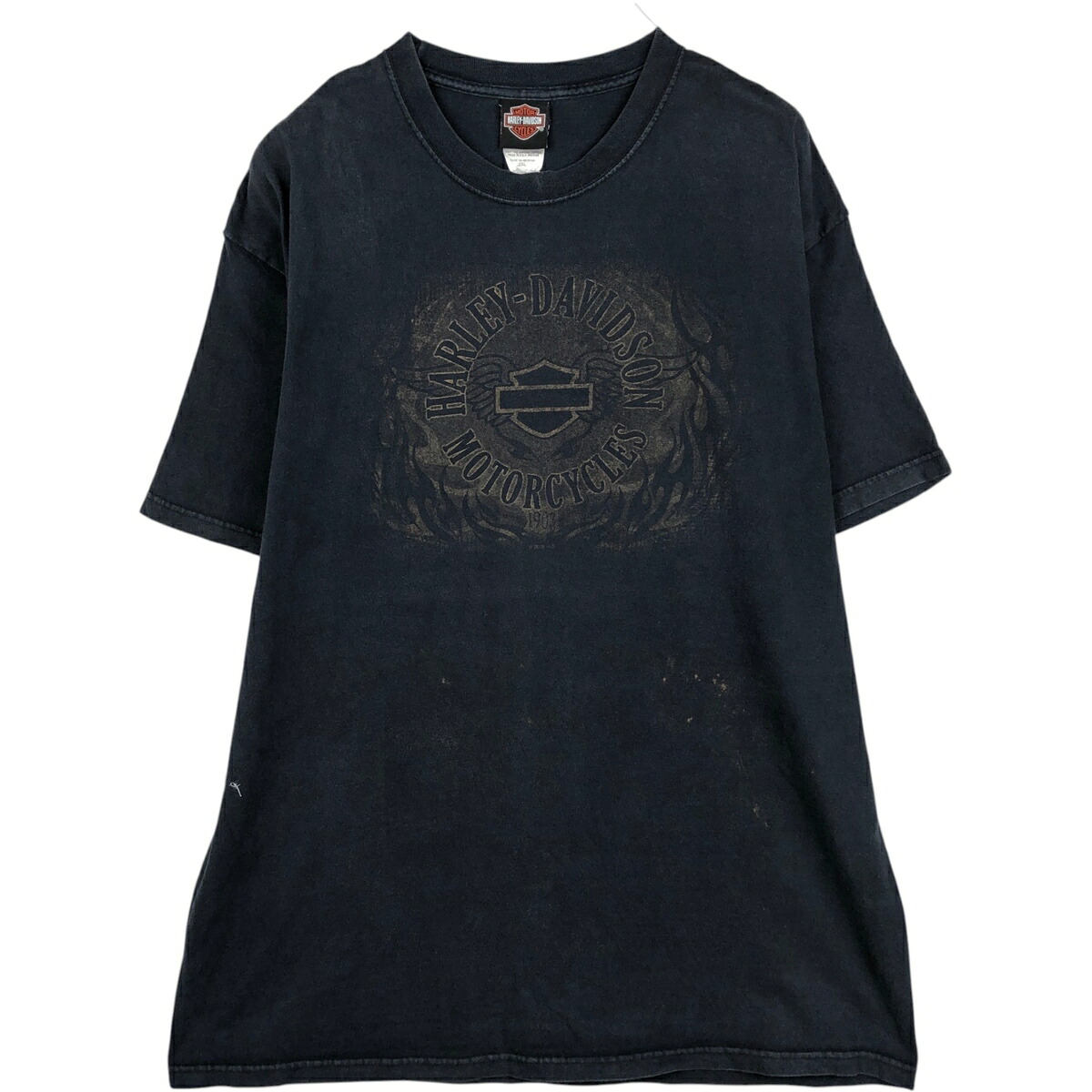 古着 00'S ハーレーダビッドソン Harley-Davidson ピンナップガール モーターサイクル バイクTシャツ USA製 メンズXXL相当 /eaa636980 【中古】 【260424】｜古着屋JAM