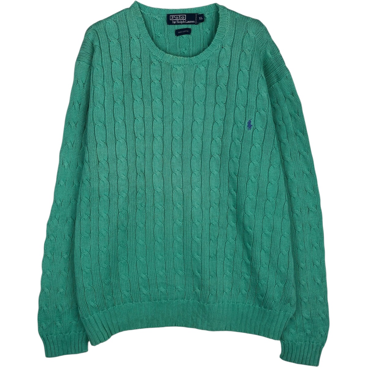 古着 ラルフローレン Ralph Lauren POLO by Ralph Lauren ケーブル編み コットンニットセーター メンズXL相当 /eaa637159 【中古】 【260427】|古着屋JAM