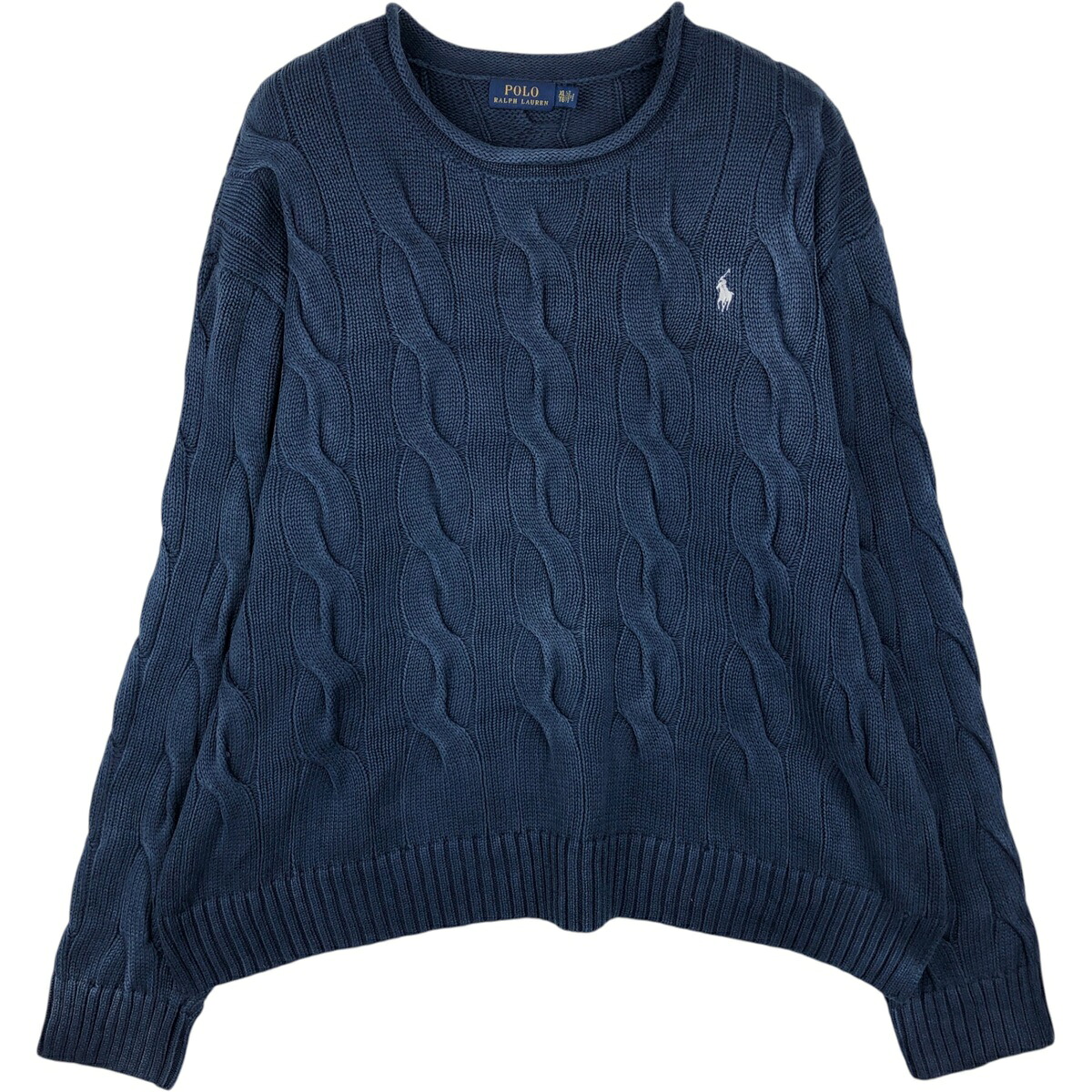 古着 ラルフローレン Ralph Lauren POLO RALPH LAUREN ロールネック コットンニットセーター メンズXL相当 /eaa637513 【中古】 【260509】|古着屋JAM