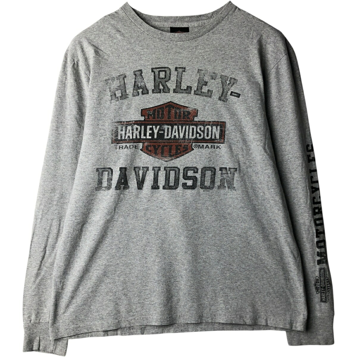 古着 ハーレーダビッドソン Harley-Davidson モーターサイクル ロングTシャツ ロンT メンズL相当 /eaa638079 【中古】 【260426】 グレー系 春夏秋｜古着屋JAM 8,026円