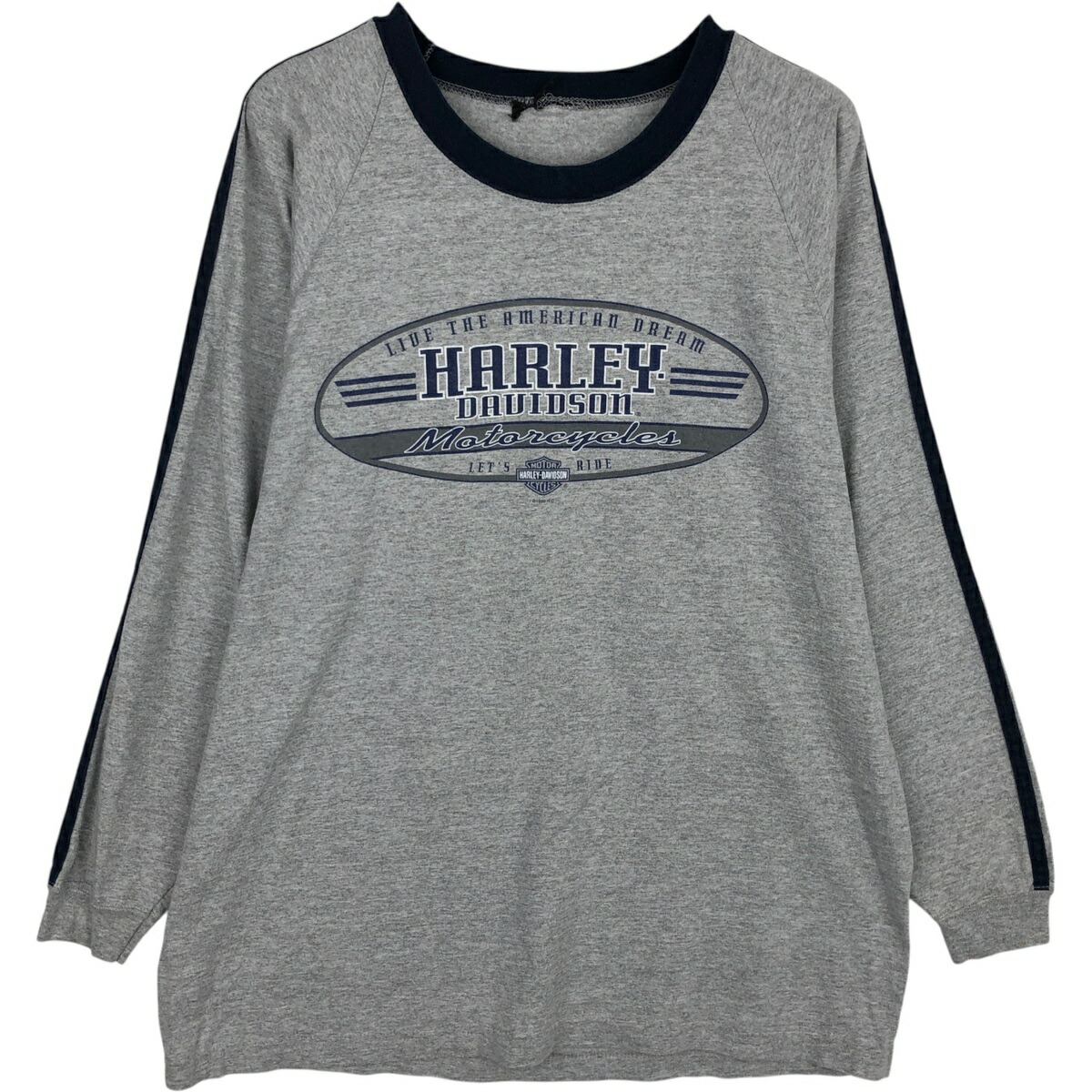 古着 90'S ハーレーダビッドソン Harley-Davidson モーターサイクル ロングTシャツ ロンT メンズM相当 ヴィンテージ /eaa638085 【中古】 【260427】 グレー系 春夏秋｜古着屋JAM