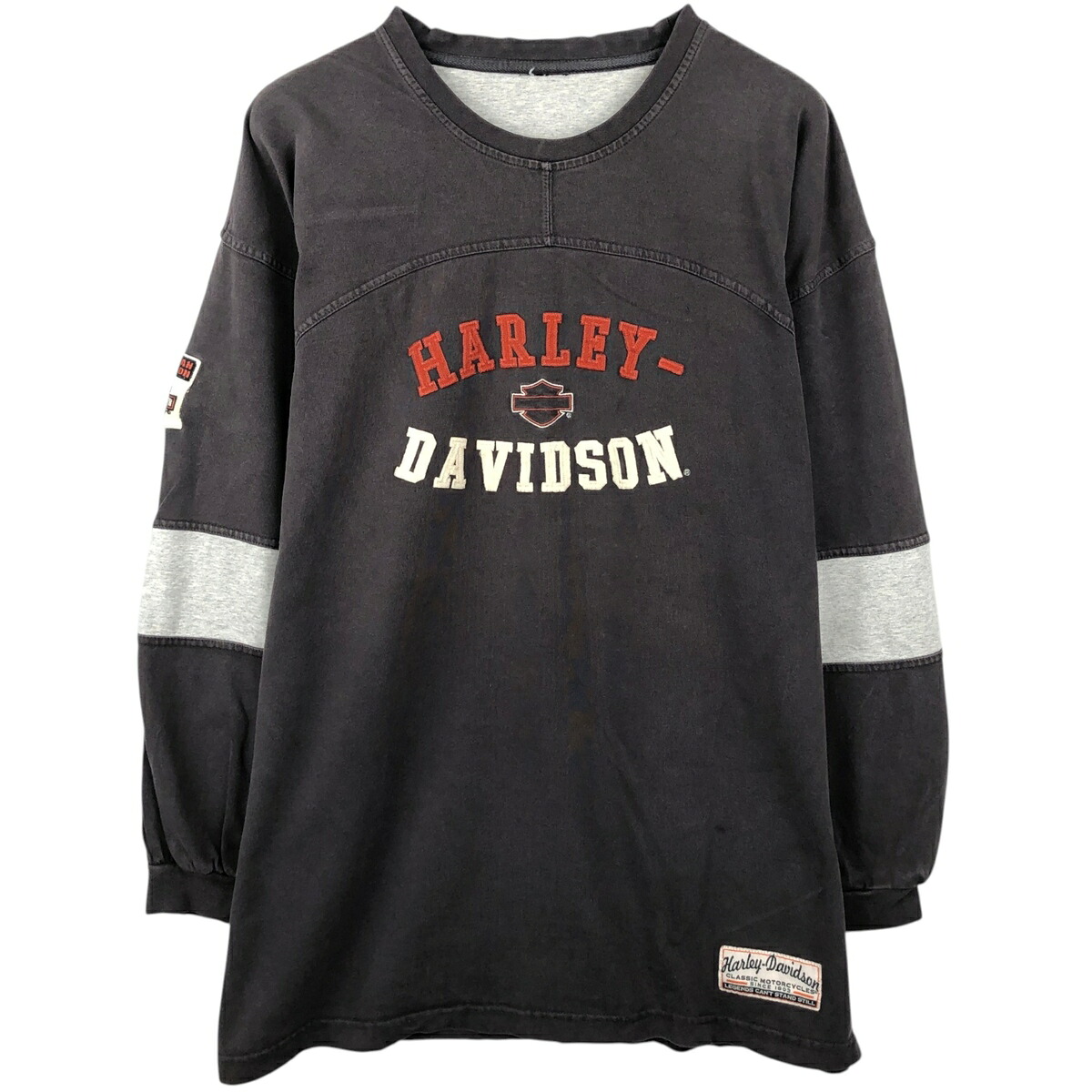 古着 ハーレーダビッドソン Harley-Davidson ロングTシャツ ロンT メンズXL相当 /eaa638094 【中古】 【260424】 ブラック系 春夏秋|古着屋JAM