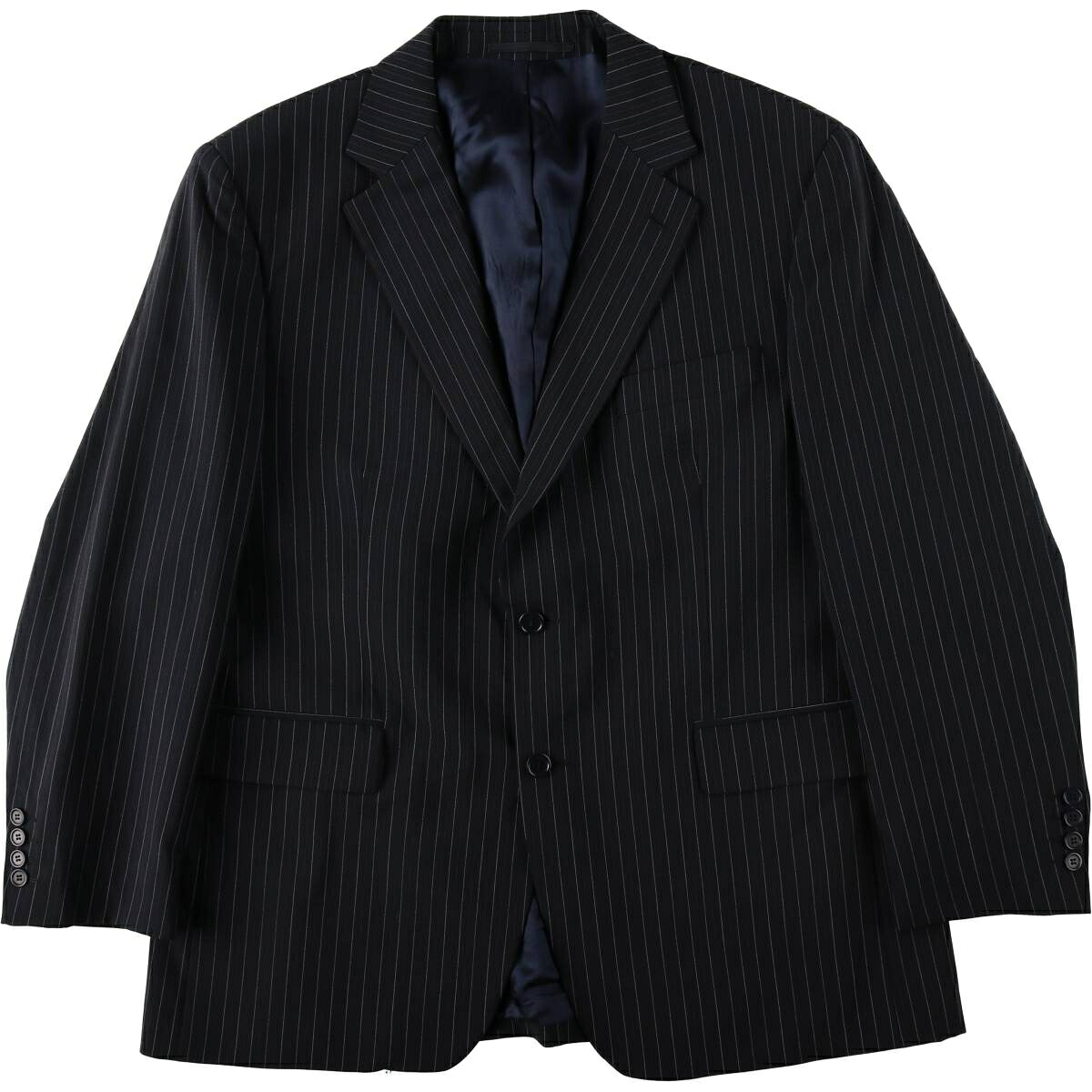 古着 ピエールカルダン Pierre Cardin paris ストライプ柄 ブレザー テーラードジャケット メンズXL相当 /eaa638130 【中古】 【260425】|古着屋JAM