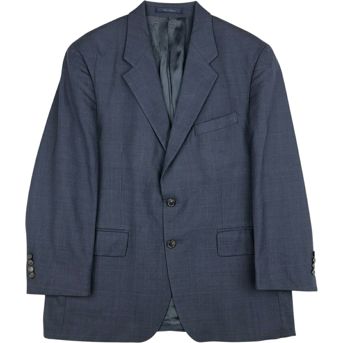 古着 ラルフローレン Ralph Lauren CHAPS チャップス チェック柄 ウールテーラードジャケット カナダ製 メンズL相当 /eaa643385 【中古】 【260516】｜古着屋JAM
