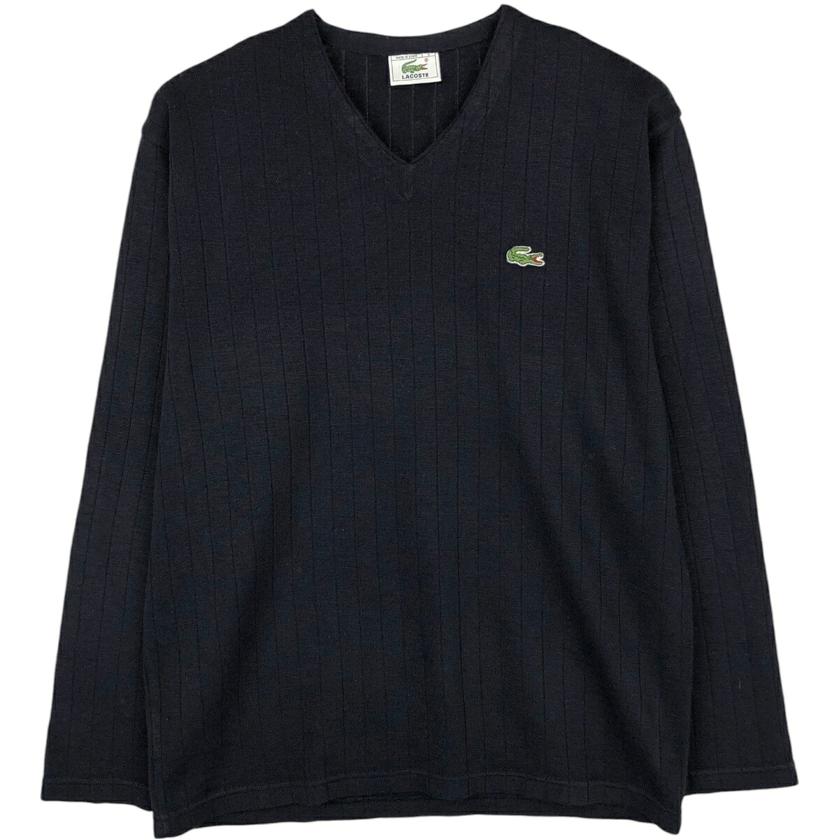古着 ラコステ LACOSTE Vネック ウール×アクリルニットセーター スペイン製 メンズM相当 /eaa645945 【中古】 【260629】|古着屋JAM