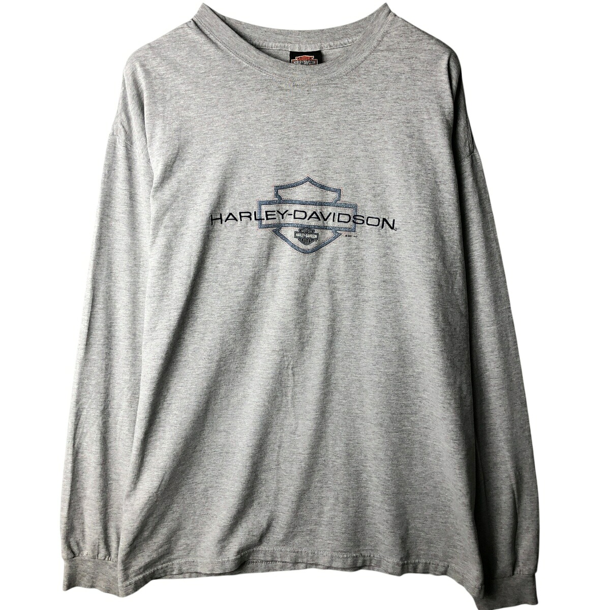 古着 00'S ハーレーダビッドソン Harley-Davidson モーターサイクル ロングTシャツ ロンT USA製 メンズXXL相当 /eaa646013 【中古】 【260516】 グレー系 春夏秋｜古着屋JAM