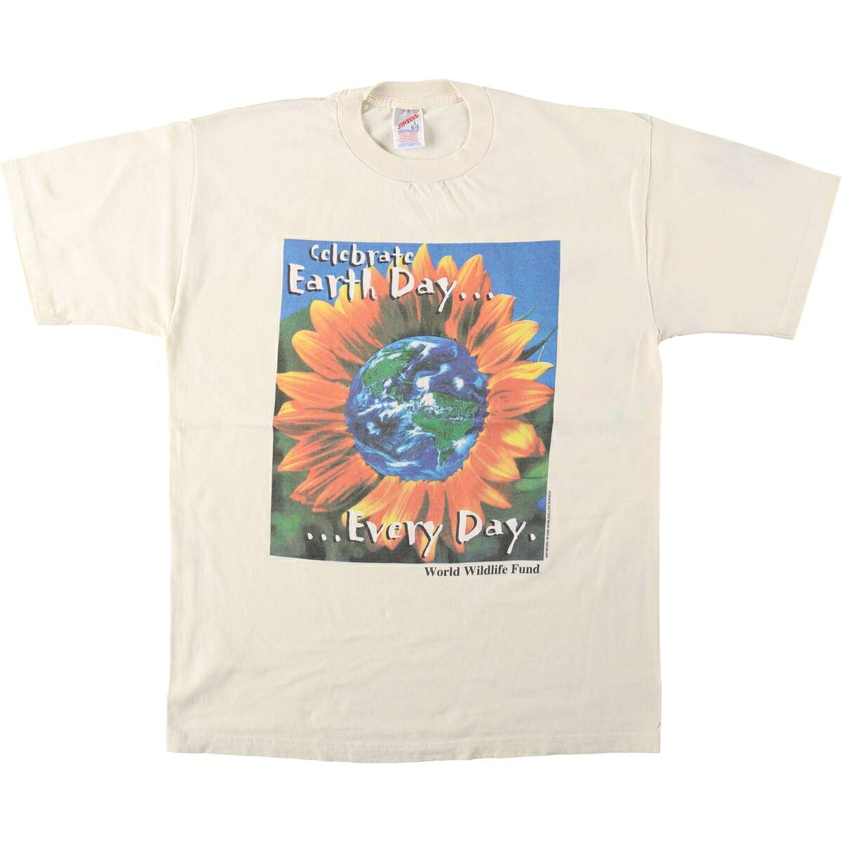 古着 90~00'S ジャージーズ Jerzees 花柄 ヒマワリ柄 フォトTシャツ USA製 メンズL相当 ヴィンテージ /eaa646168 【中古】 【260520】｜古着屋JAM 9,702円