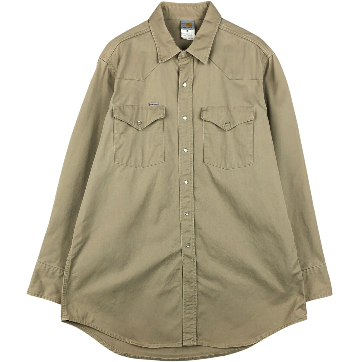 古着 カーハート Carhartt 長袖 ウエスタンシャツ USA製 メンズXL相当 /eaa647686 【中古】 【260523】｜古着屋JAM