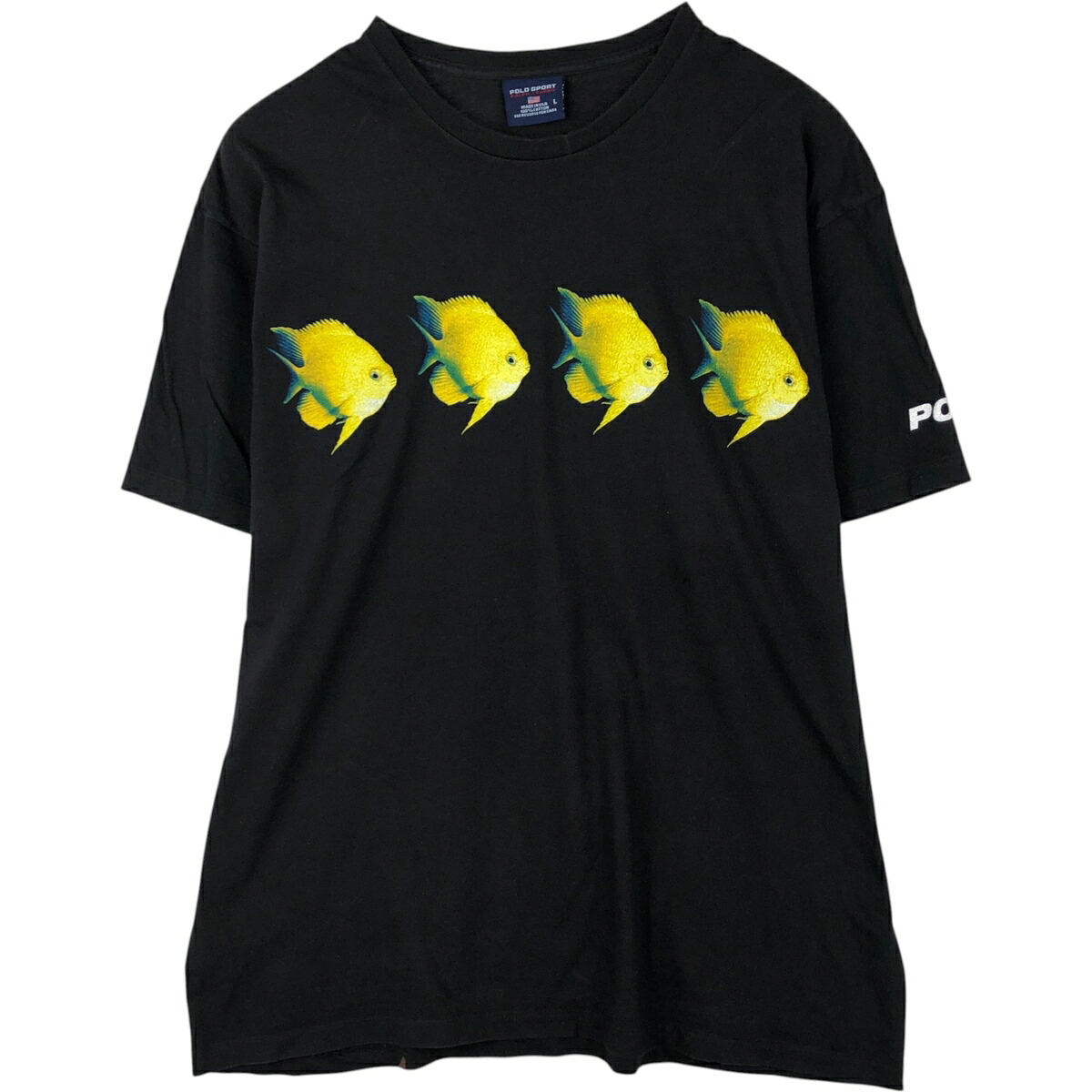 古着 ラルフローレン Ralph Lauren POLO SPORT ポロスポーツ 魚柄 半袖 プリントTシャツ USA製 メンズL相当 /eaa647835 【中古】 【260530】｜古着屋JAM