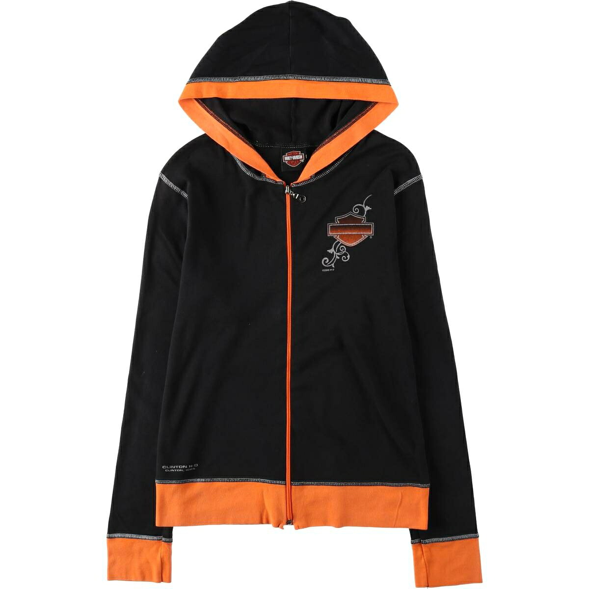 古着 00'S ハーレーダビッドソン Harley-Davidson スウェットフルジップパーカー レディースS相当 /eaa649220 【中古】 【260608】 【ADEL/アデル】｜古着屋JAM