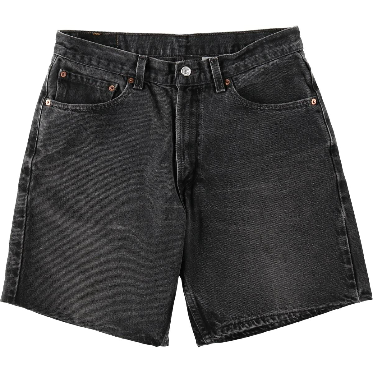 古着 00'S リーバイス Levi's 550 RELAXED FIT ブラックデニムショーツ ショートパンツ USA製 メンズw34相当 /eaa650001 【中古】 【260717】|古着屋JAM