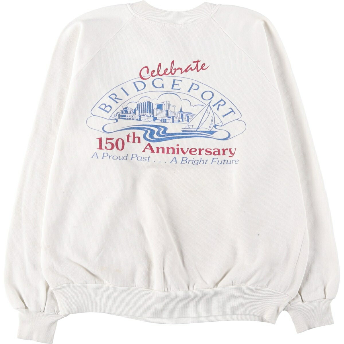 古着 80'S Sportswear プリントスウェットシャツ トレーナー レディースL相当 ヴィンテージ /eaa650487 【中古】 【260618】 【ADEL/アデル】 ホワイト系 春夏秋冬｜古着屋JAM