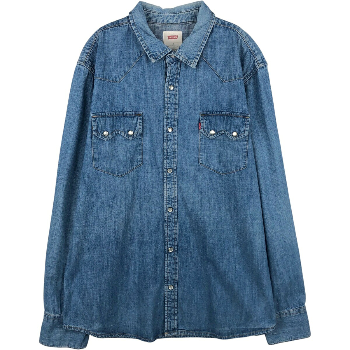 古着 リーバイス Levi's 長袖 デニムウエスタンシャツ メンズXL相当 /eaa652161 【中古】 【260620】｜古着屋JAM
