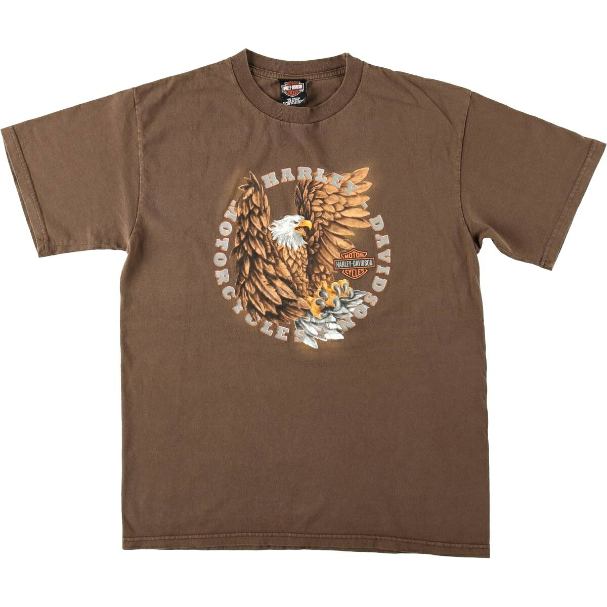 古着 00'S ハーレーダビッドソン Harley-Davidson 鷲柄 イーグル柄 モーターサイクル バイクTシャツ メンズL相当 /eaa653753 【中古】 【260717】｜古着屋JAM